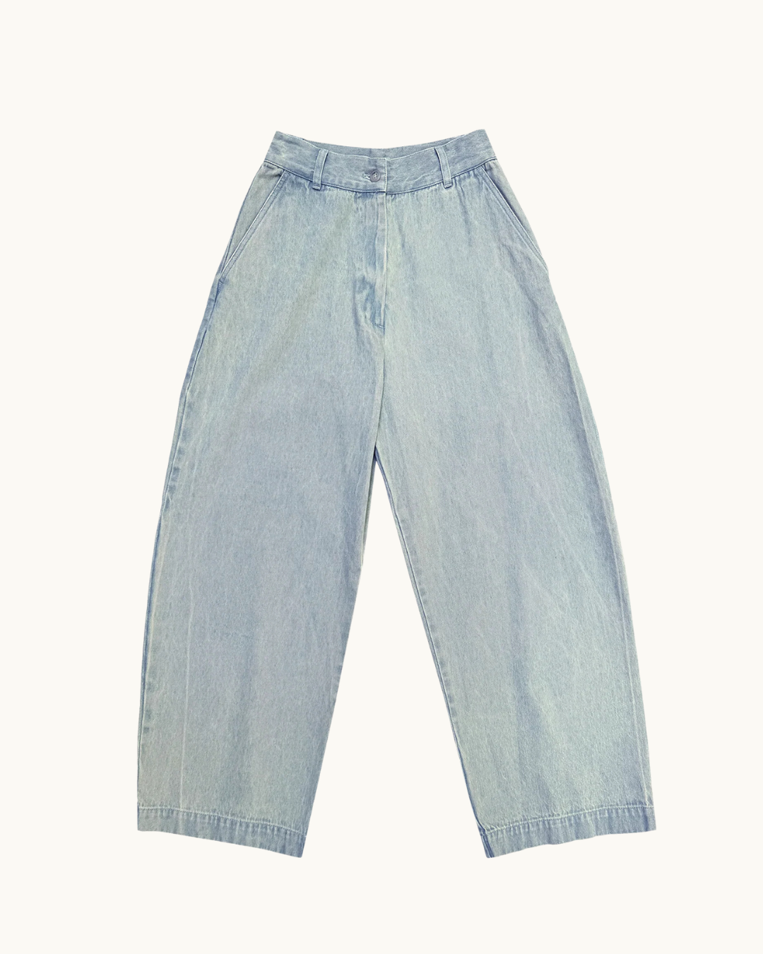 Ali Golden Loose Barrel Pant - Light Denim