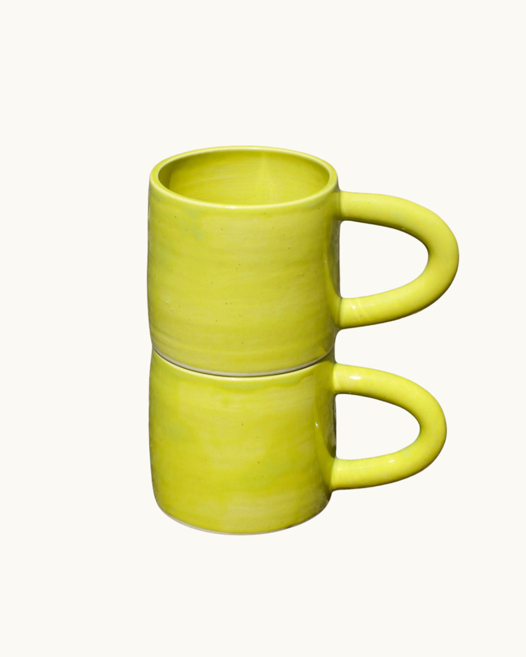 Natalya Jane Ceramic Mug Chartreuse