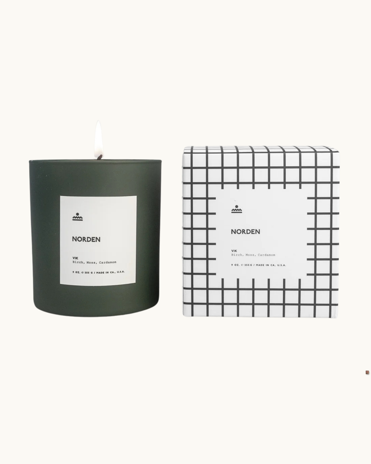 Norden Vik Glass Candle