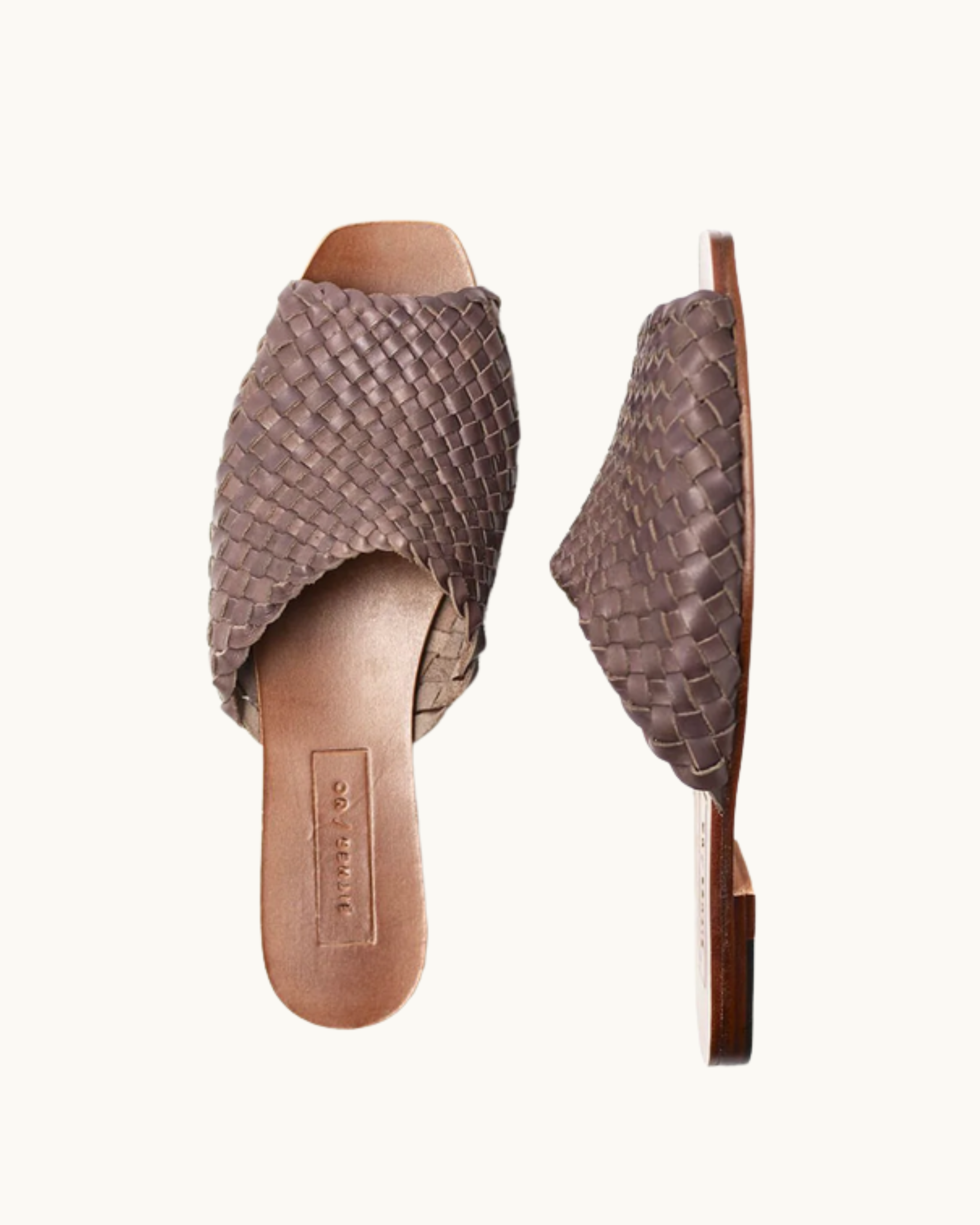 Either/Or Woven Slide - Umber