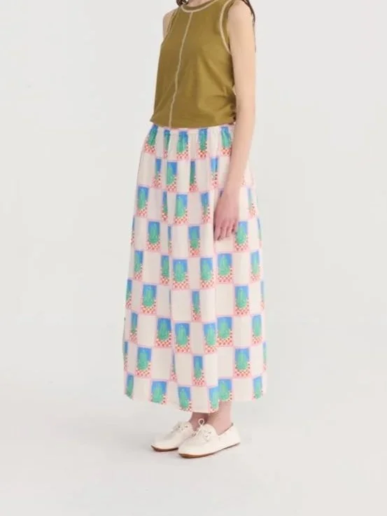 Bobo Choses Simple Pear Pattern Evasé Skirt