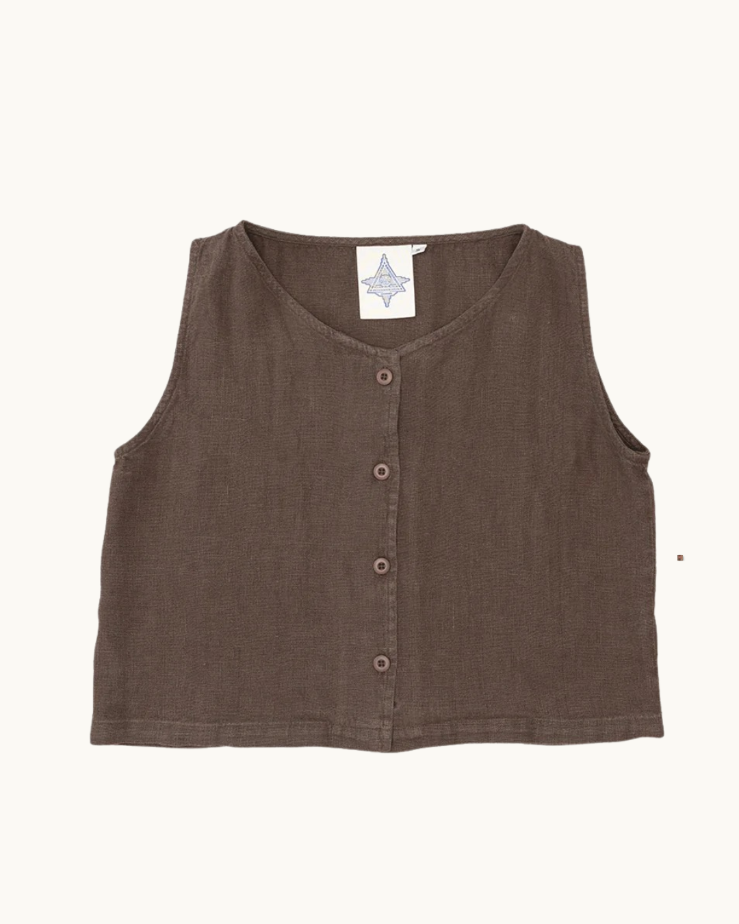 Jungmaven Hemp Skyline Vest - Coffee