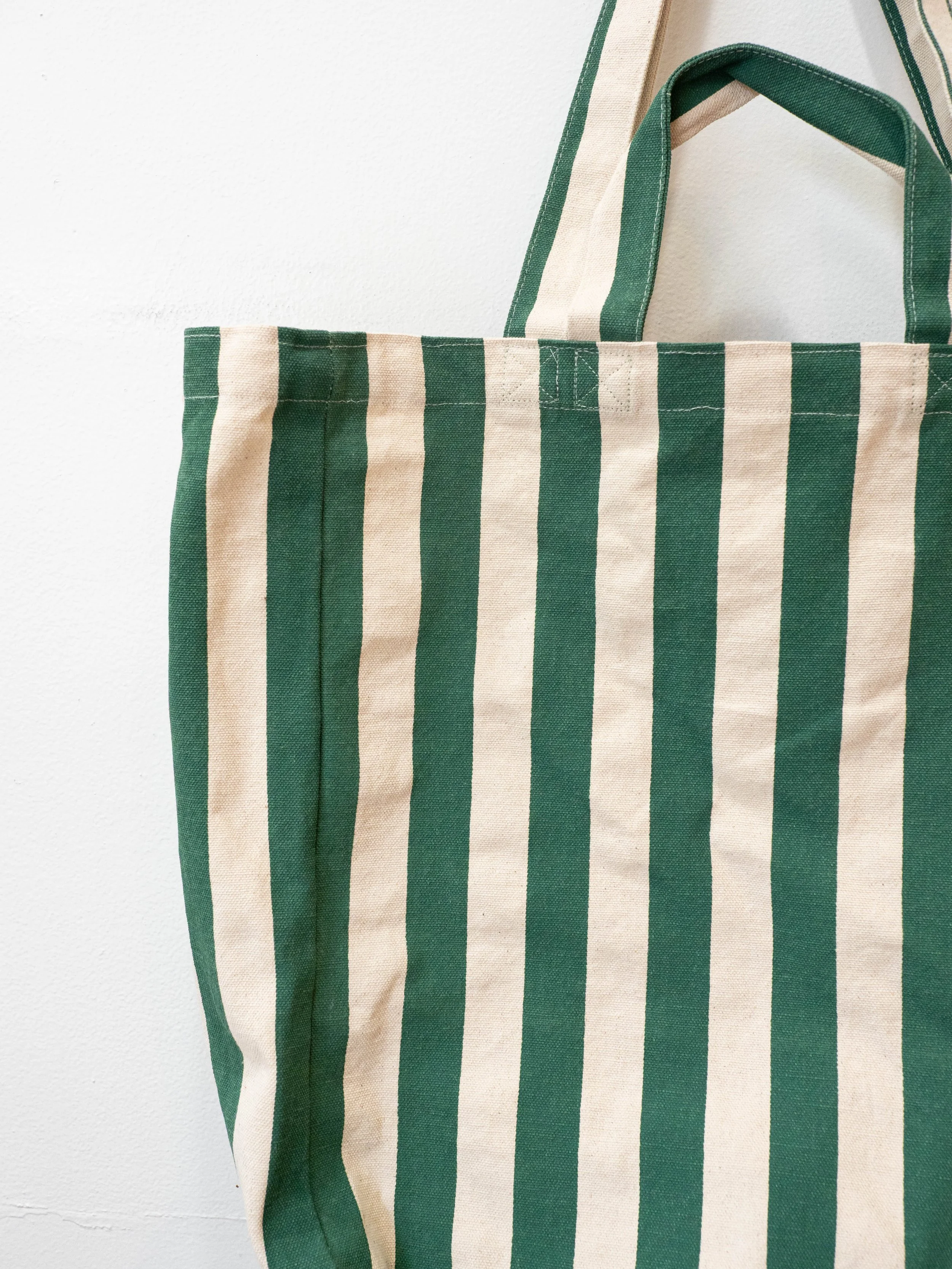 Green Striped Tote