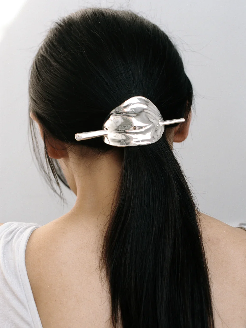 Wolf Circus Bean French Hair Pin in Silver