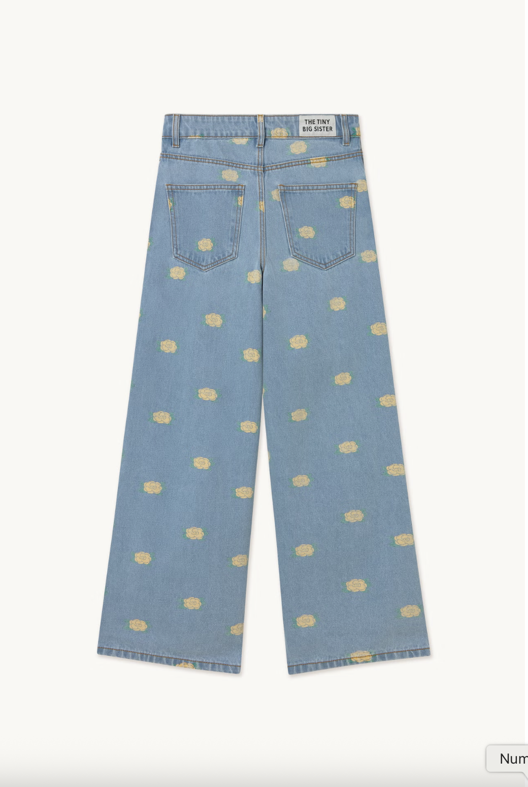 Tiny Big Sister Striped Berta Denim Floral