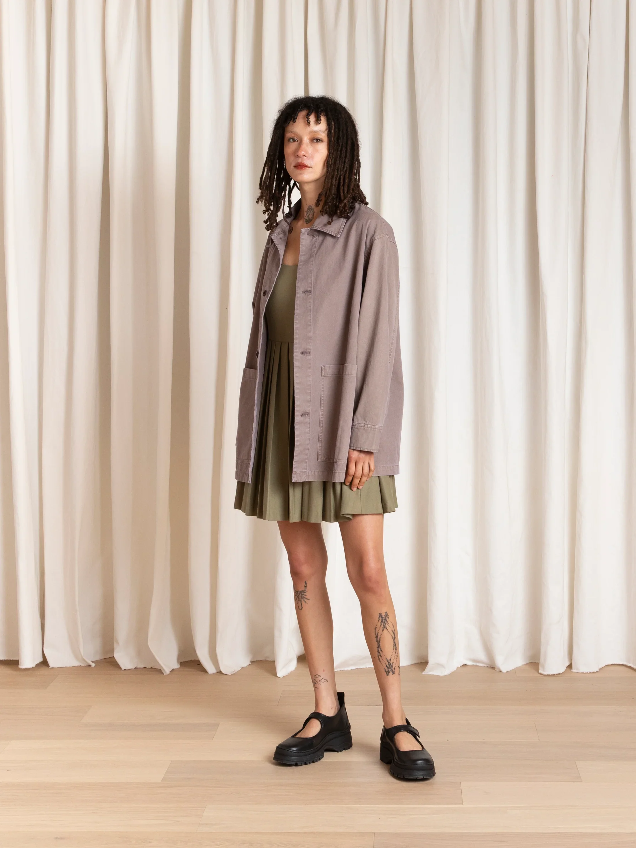 Ali Golden Relaxed Chore Coat Mauve