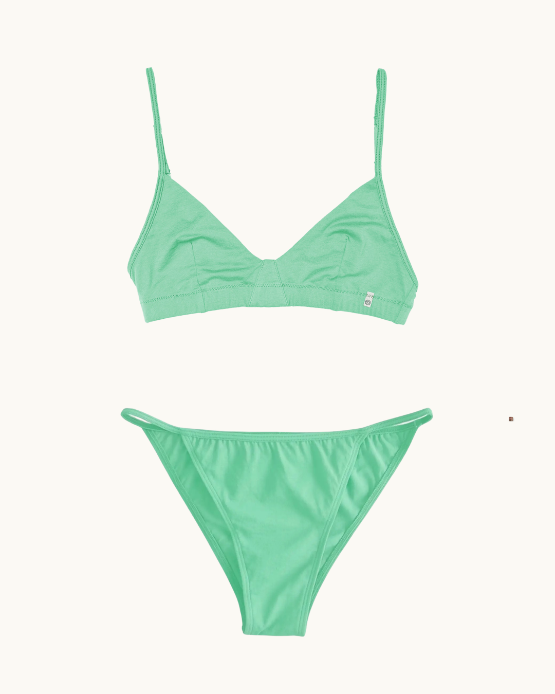 Oddobody Triangle Bra, Mint