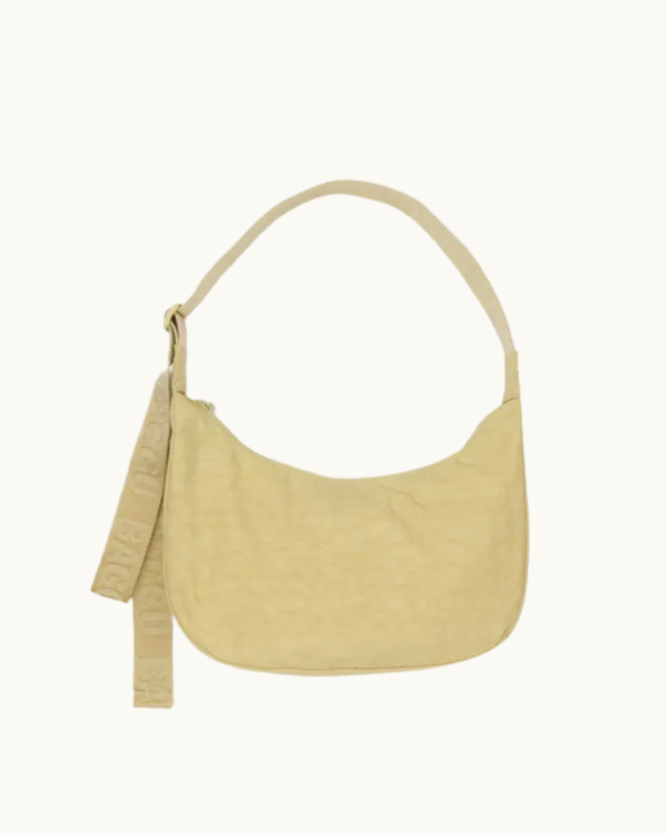 Baggu Medium Nylon Crescent Bag - Butter