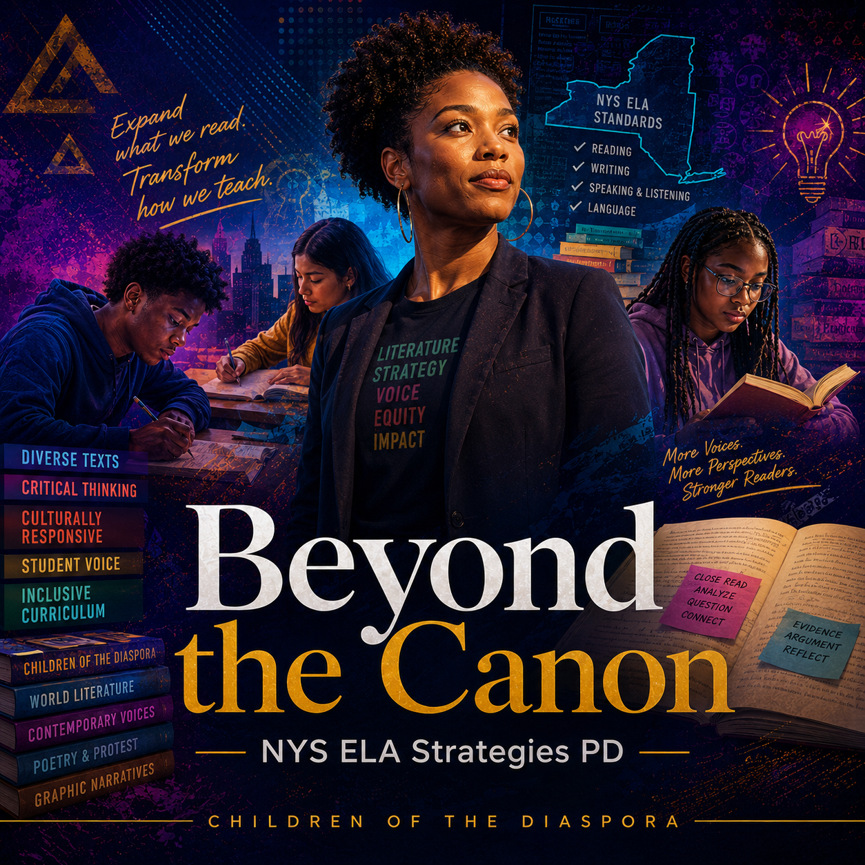 Beyond the Canon: ELA Middle School Professional Development