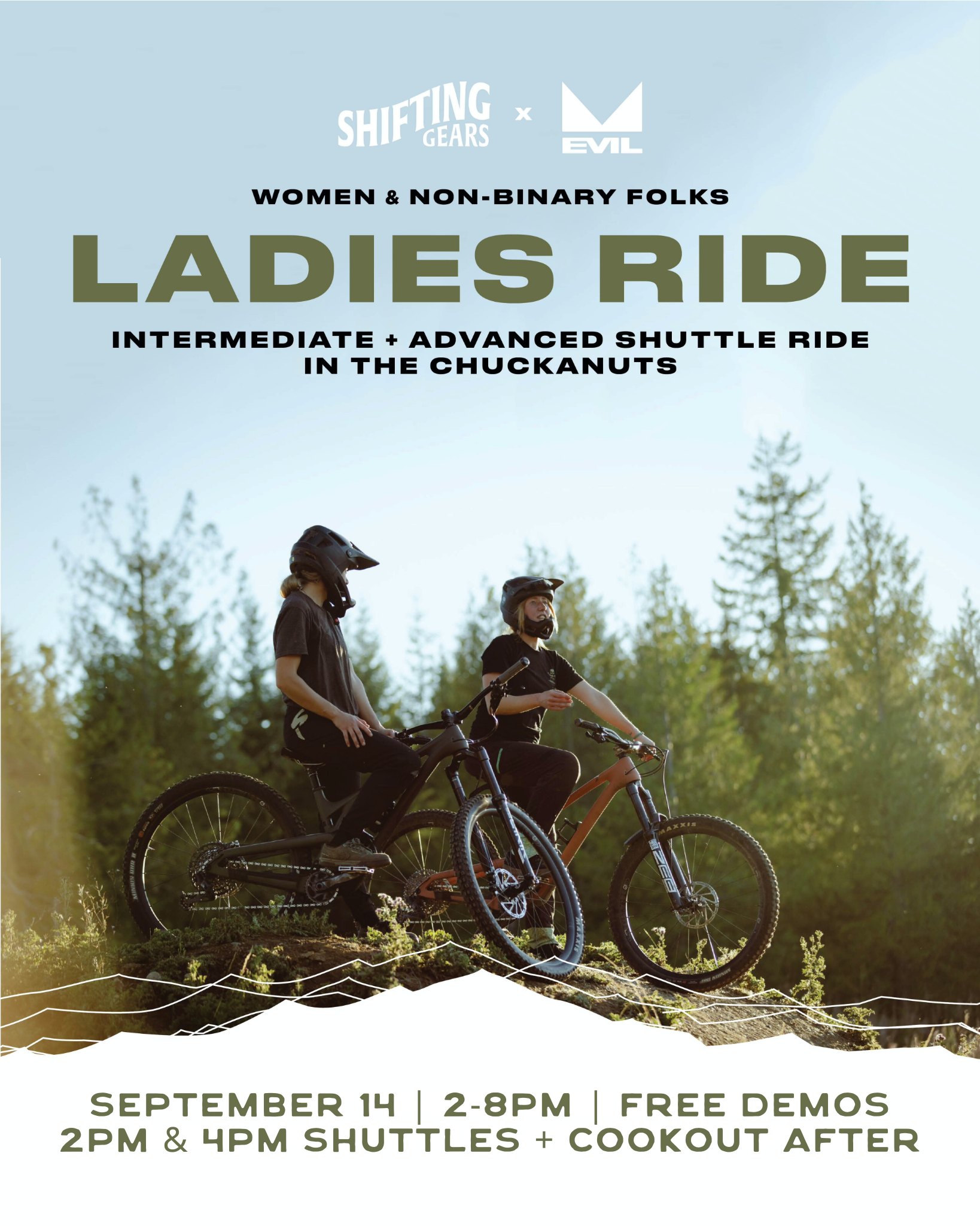 Ladies Chuckanut Shuttle Day with Evil Bikes