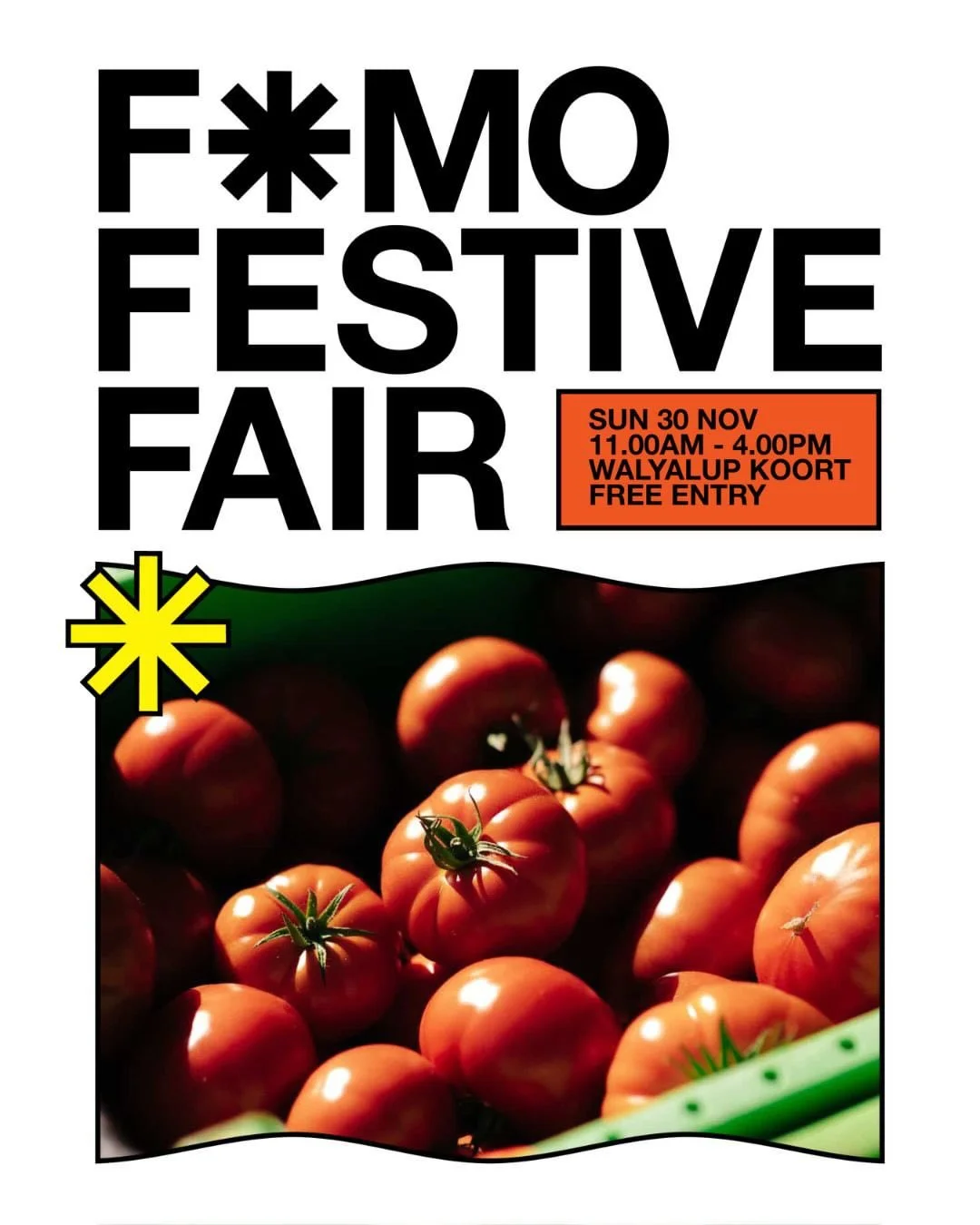 Catch us this Sunday at FOMO Festive Fair!
All of our new merch and produce available 🍅

📅 Sun 30 Nov | 11&ndash;4
📍 FOMO Fremantle &amp; Walyalup Koort
🎟️ Free Entry

#FOMOFestiveFair #ShopLocalPerth #FreoLife