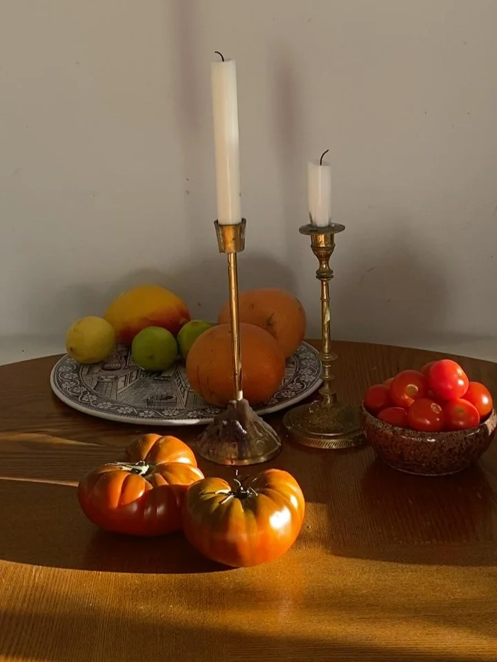 Some morning light on our lovely looms!