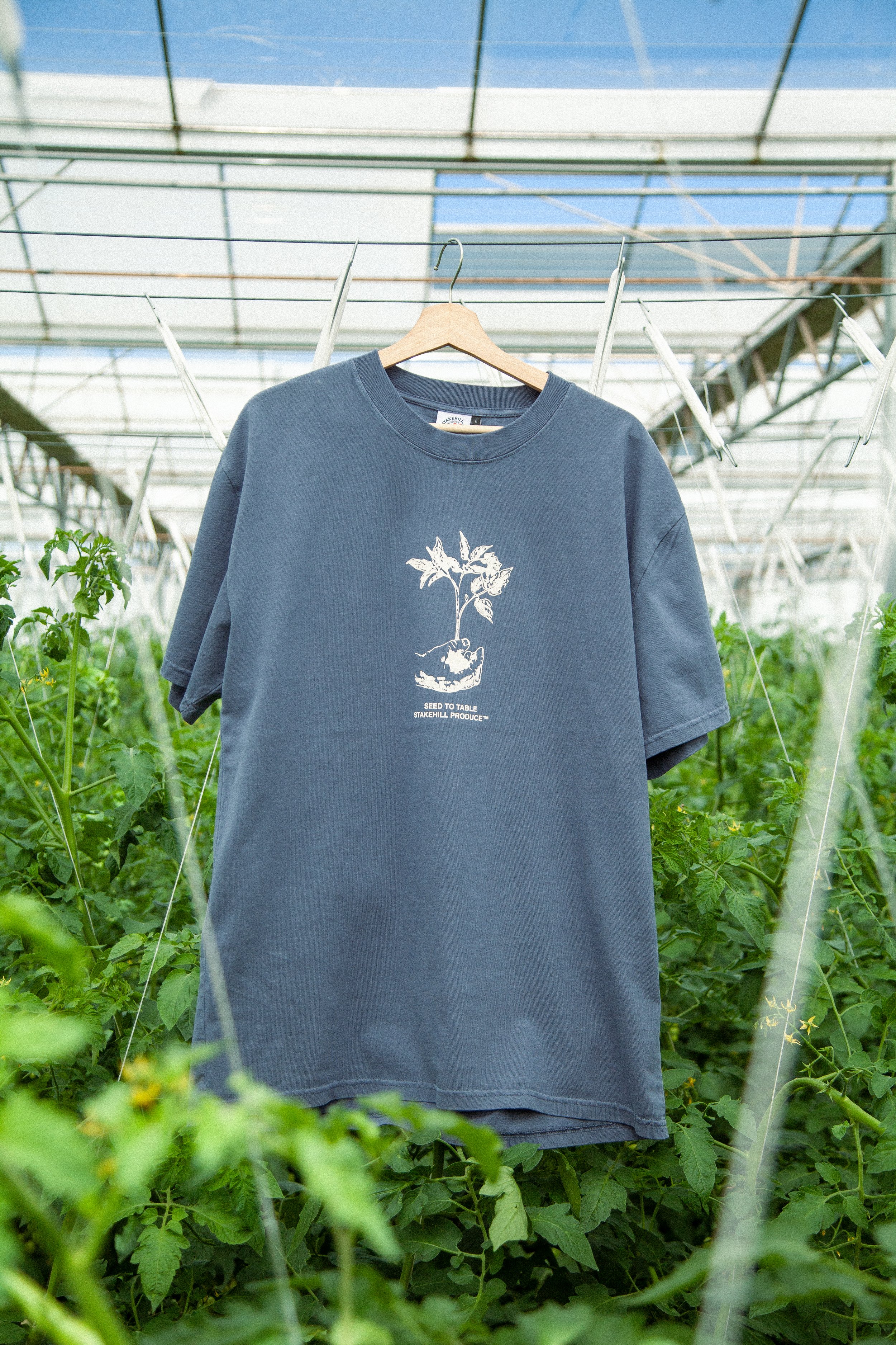 Seedling Tee, Indigo