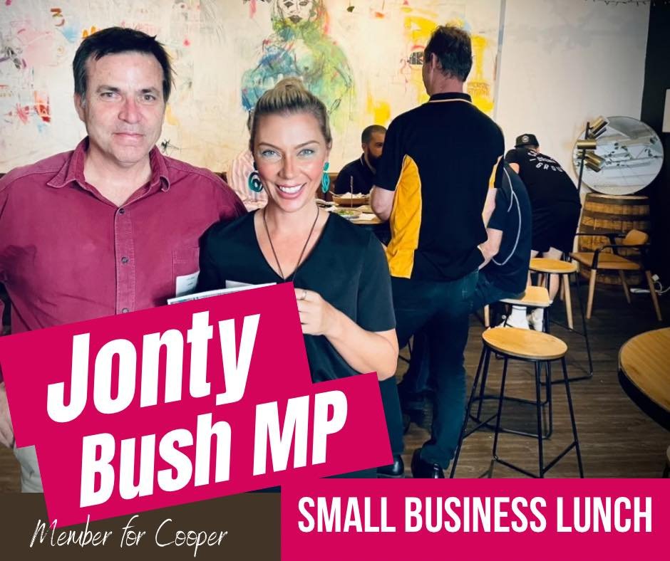 If you own or operate a small business then do we have a treat for you&hellip;.

This month the two chambers of commerce in my electorate are teaming up to host an inaugural small business lunch.

Dominique Lamb, Queensland&rsquo;s Small Business Com