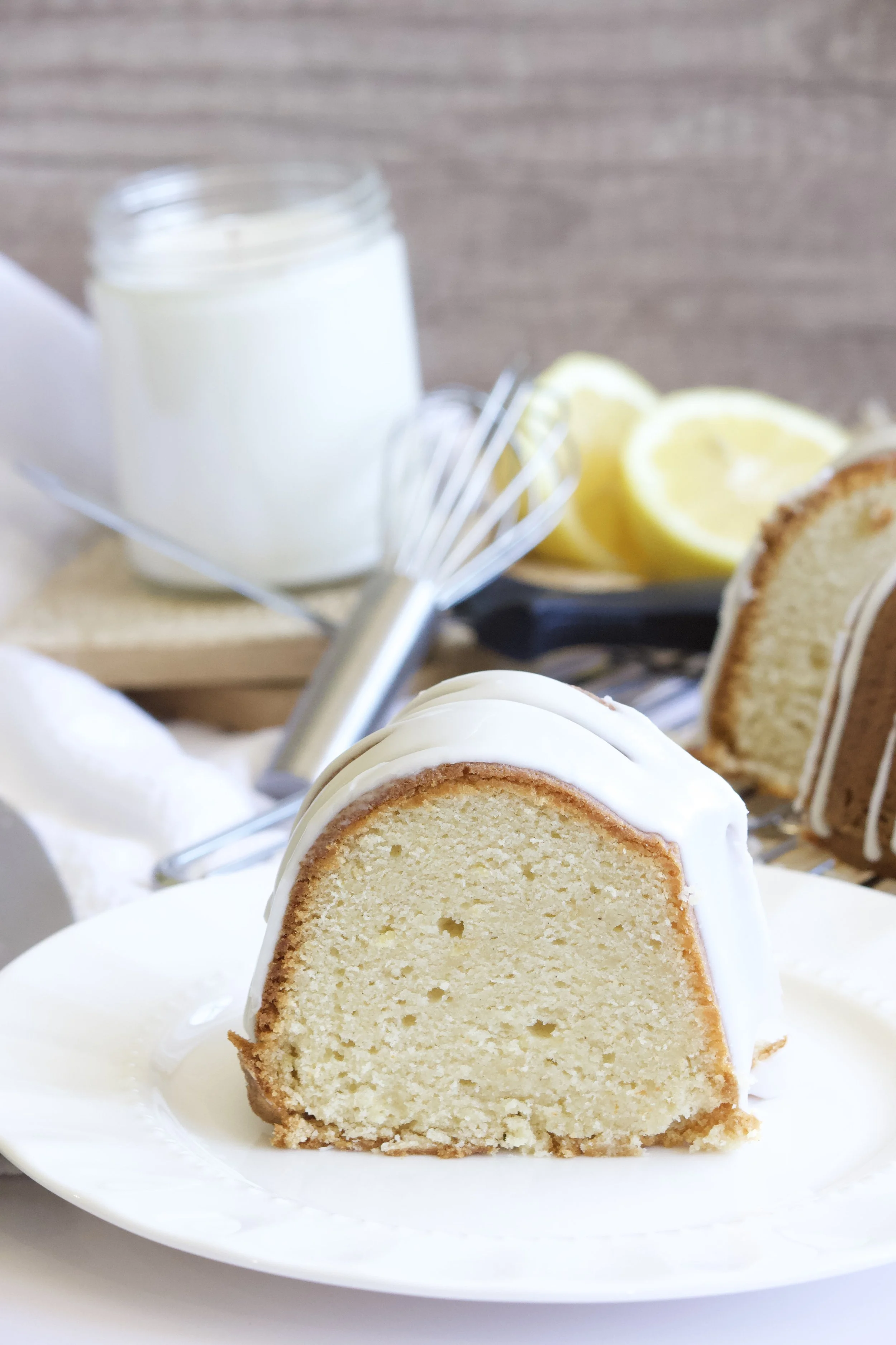 lemon cake slice