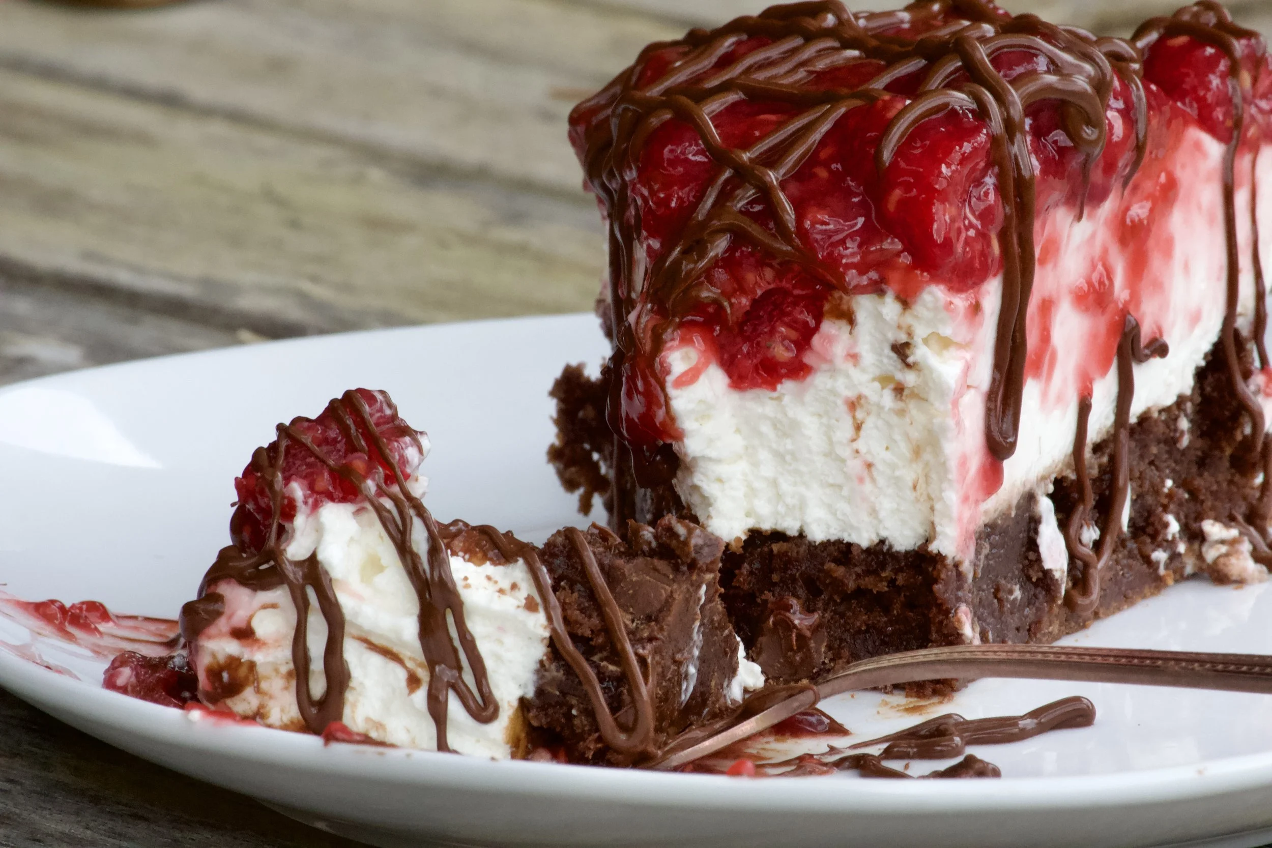 chocolate raspberry cheesecake