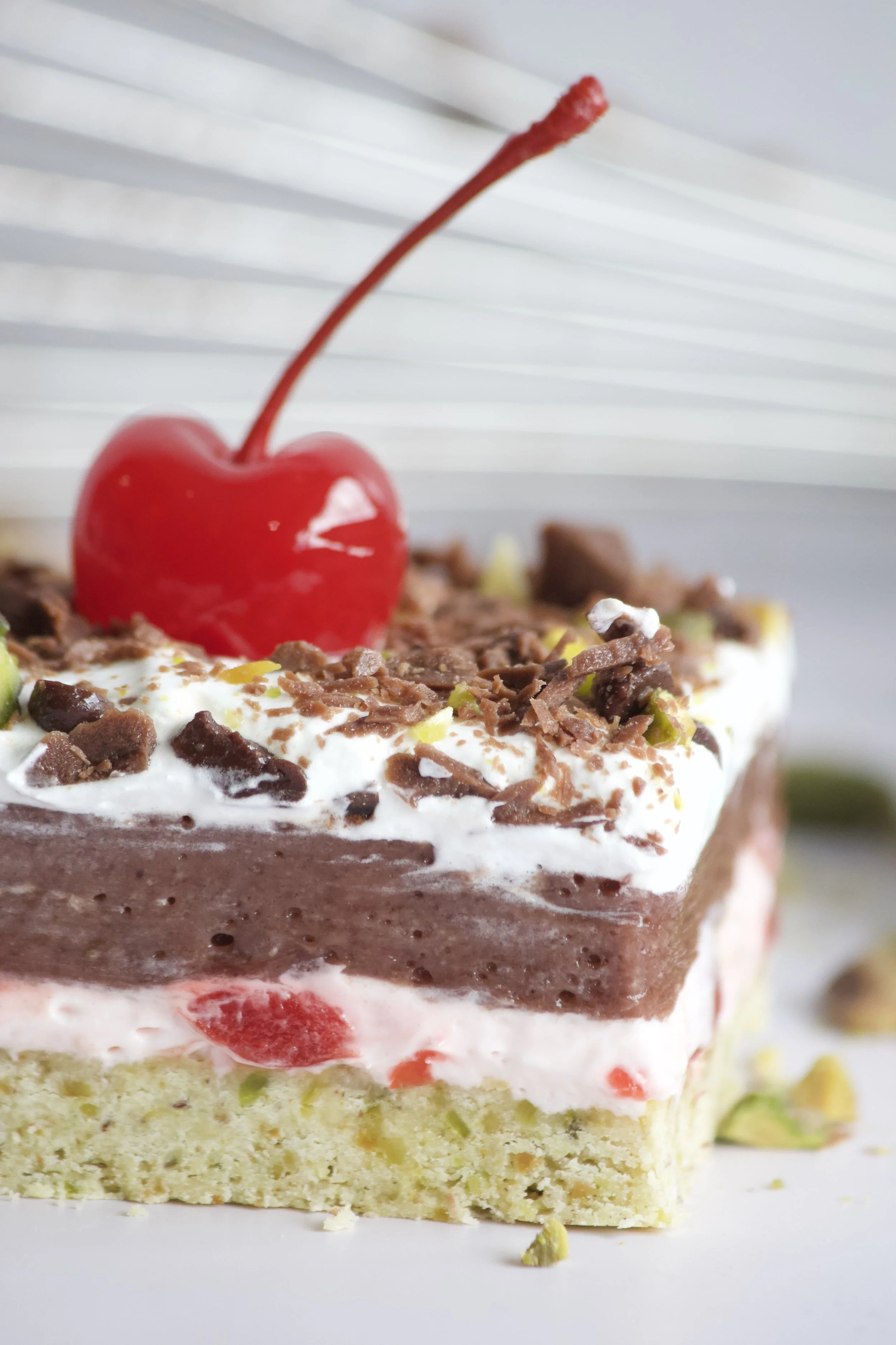 layered spumoni dessert