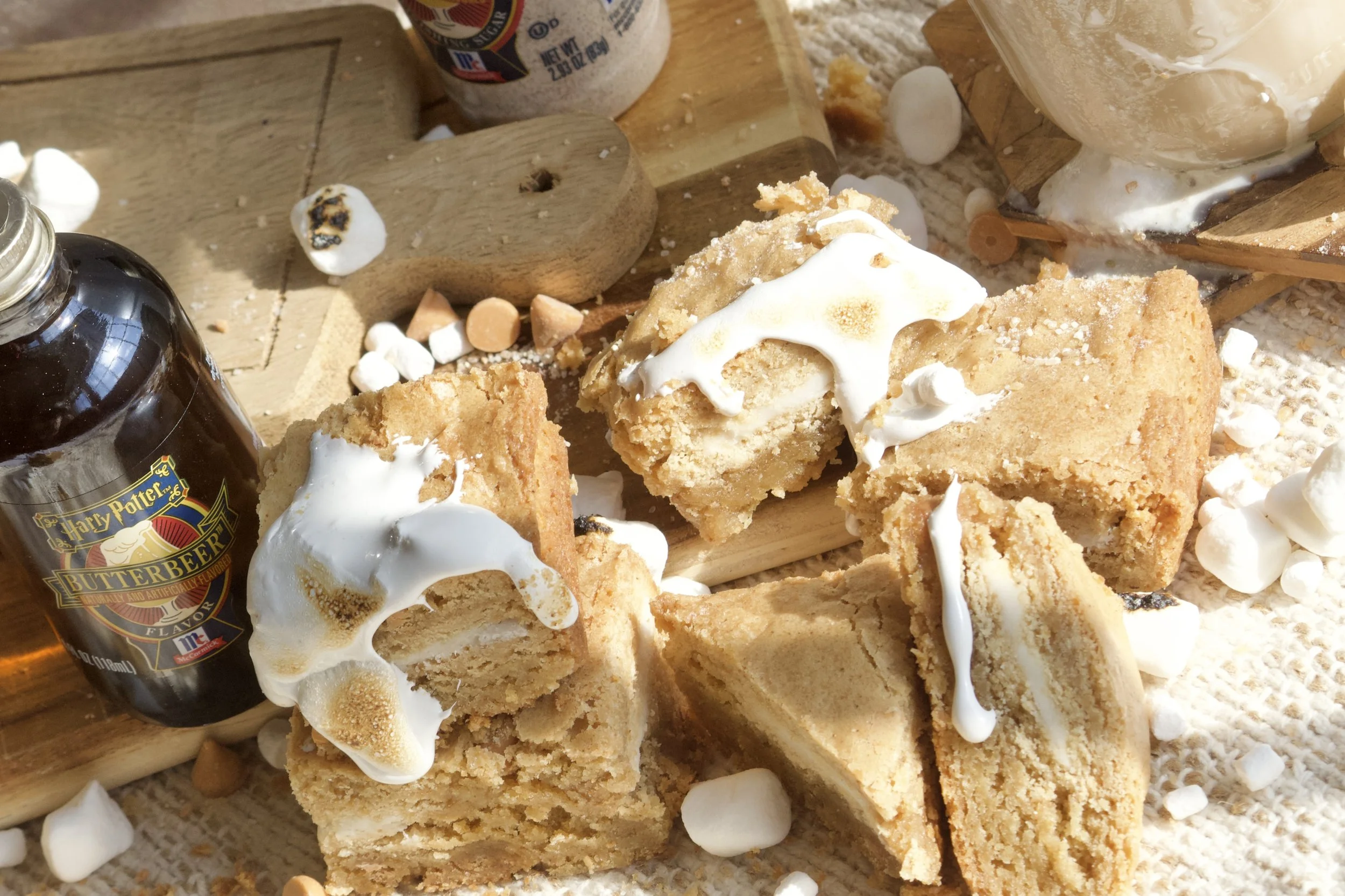 gluten-free butterbeer blondies