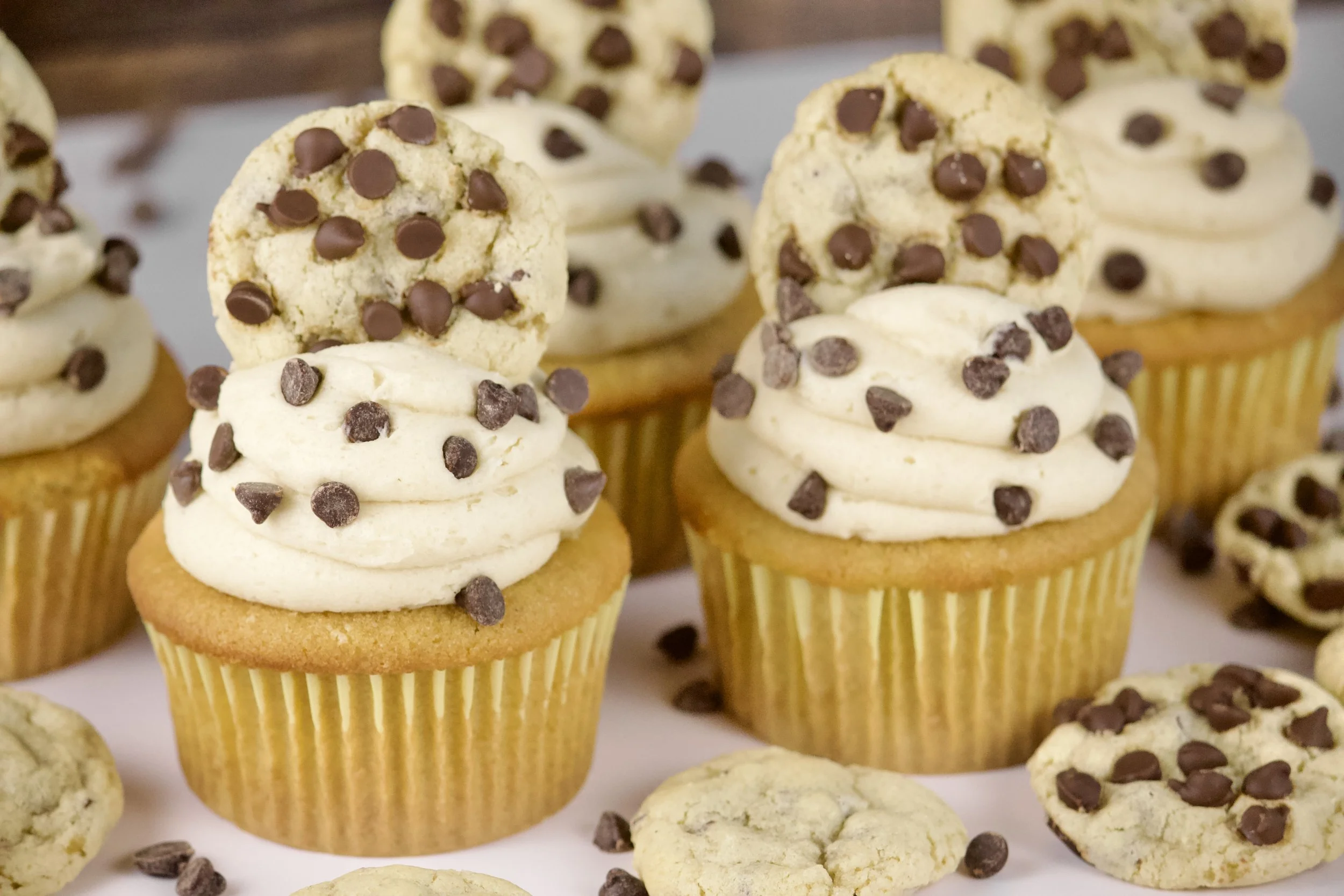 gluten-free chocolate chip cookie cupcakes