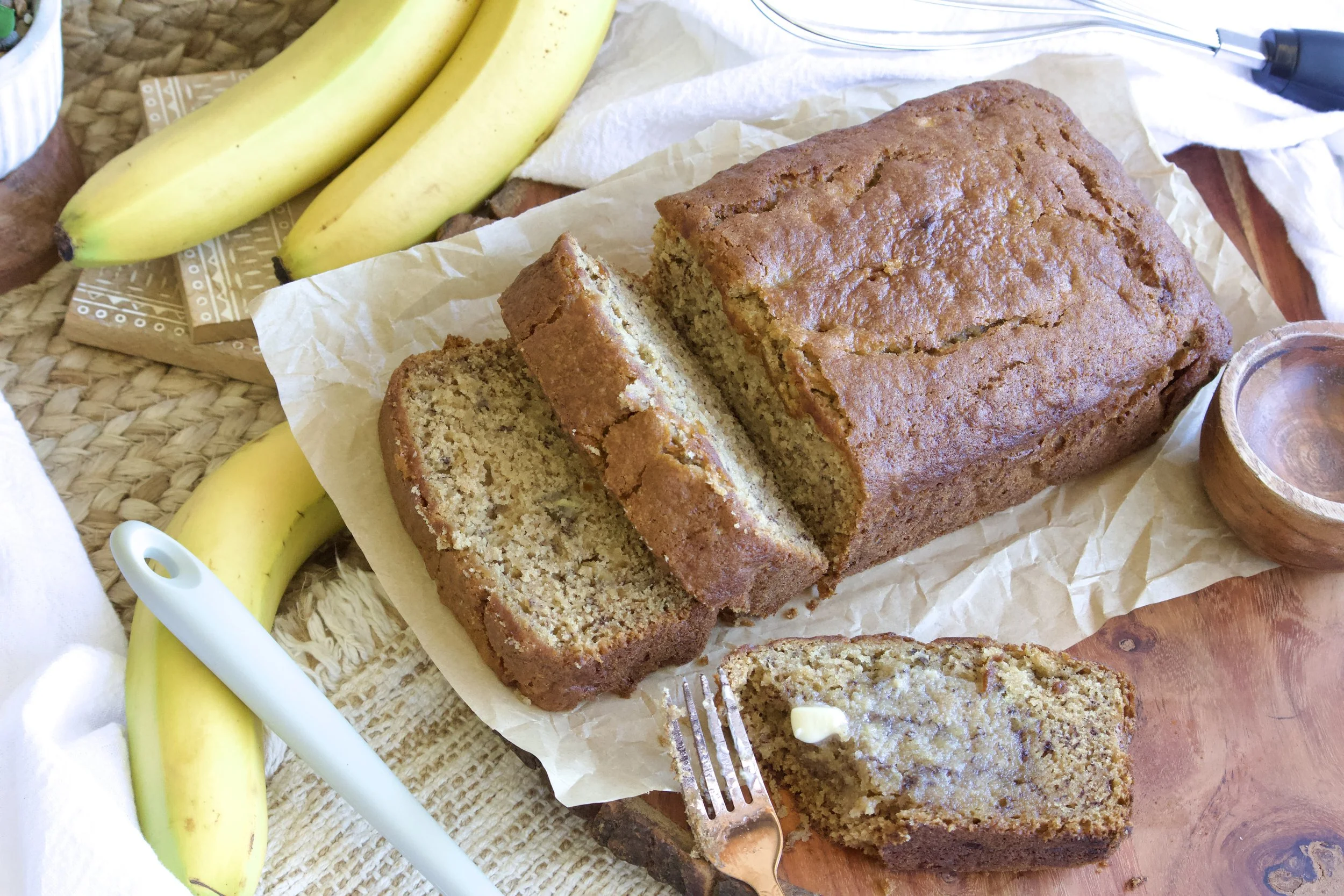 classic banana bread loaf