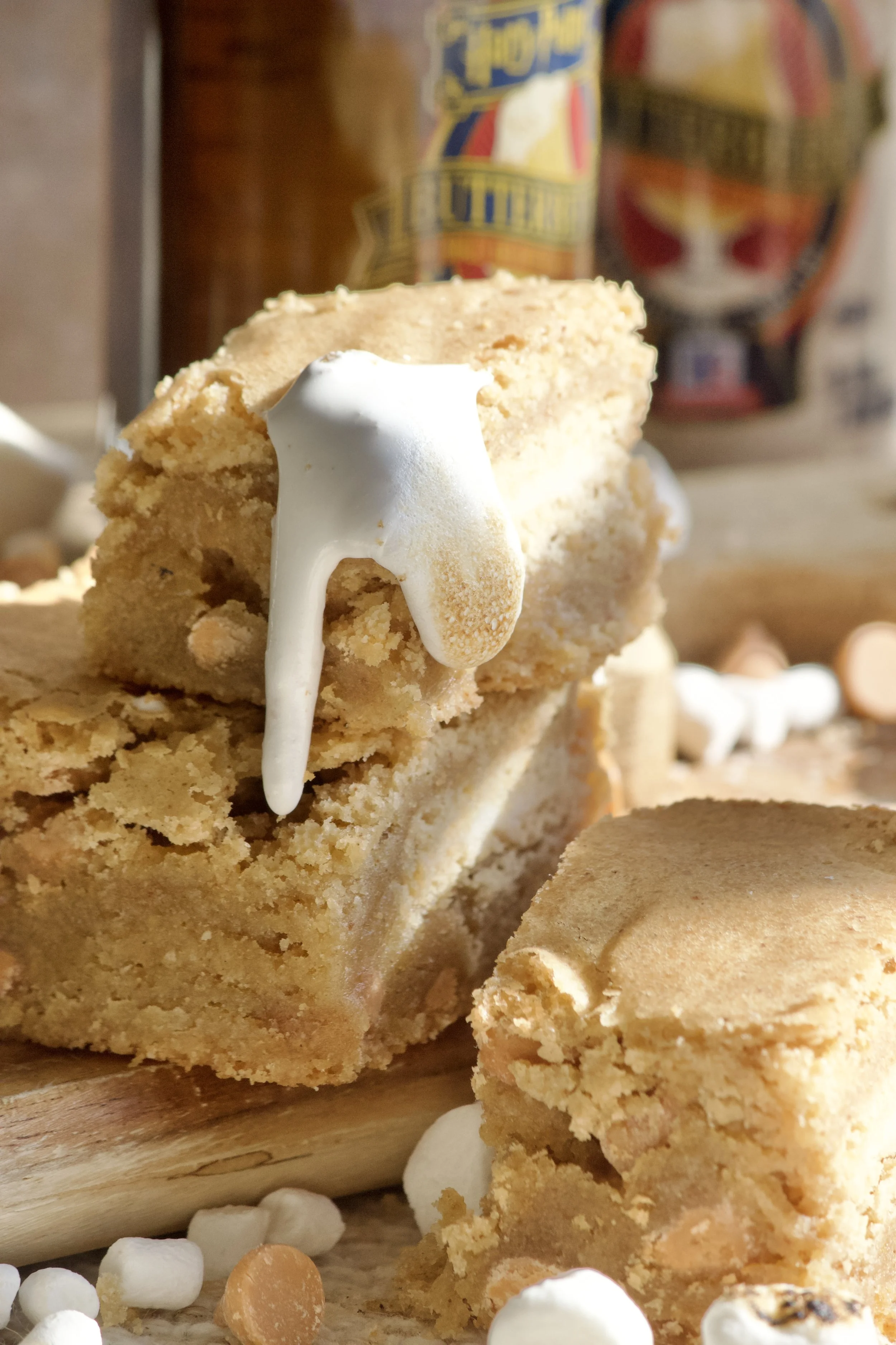 gluten-free butterbeer dessert with golden oreos