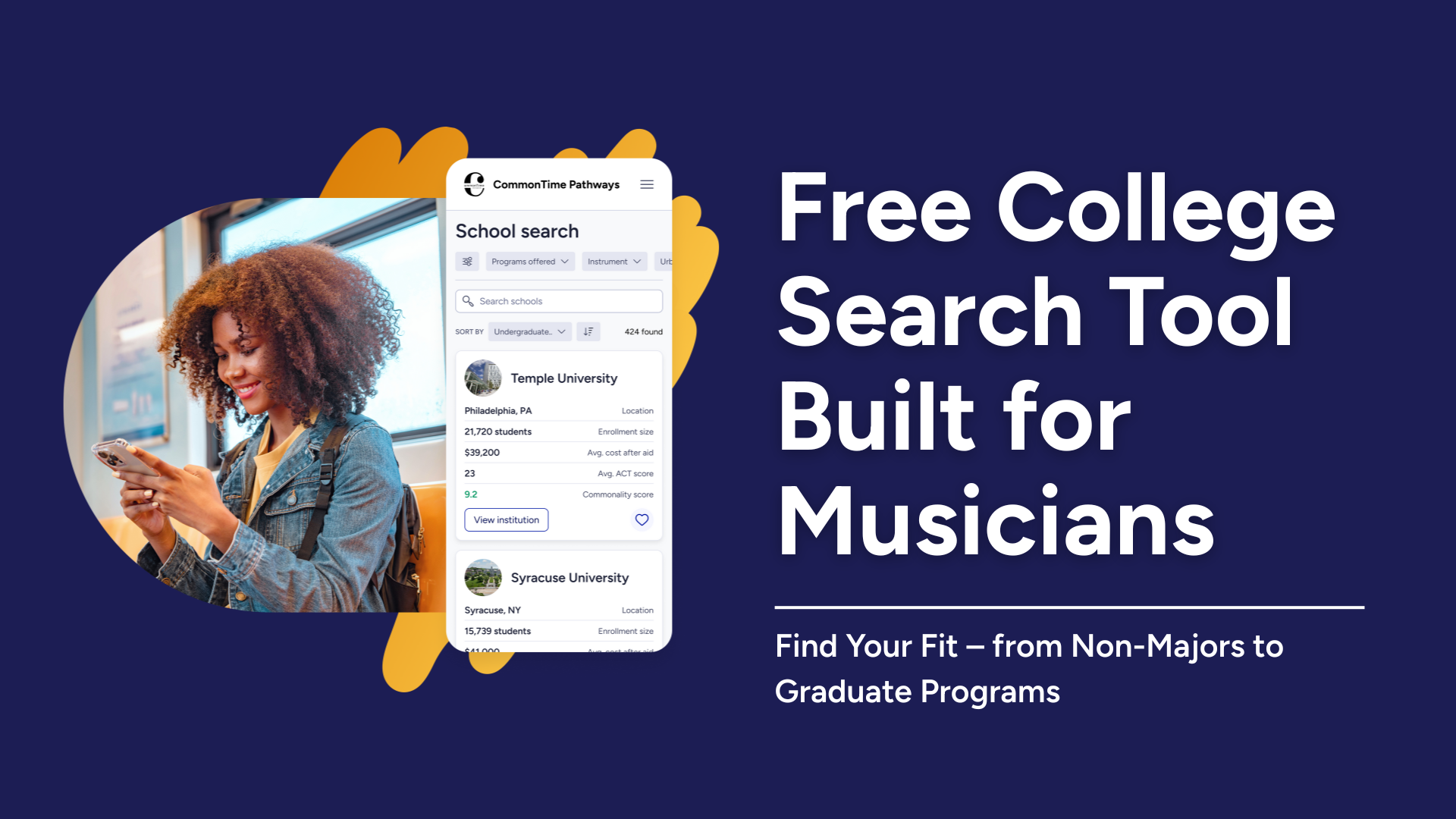 The Free College Search Tool Built for Musicians