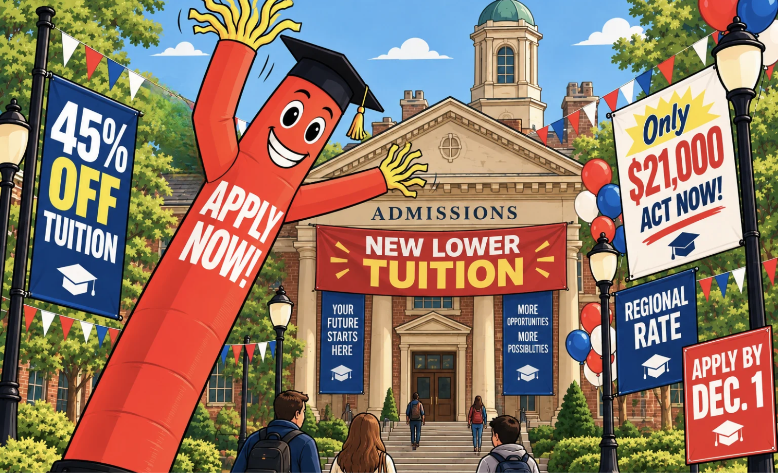 Colleges Are Discounting Like Car Dealers. Families Notice.
