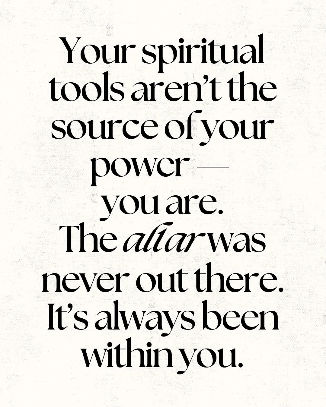 When I first began my spiritual journey, I thought my power lived in the tools.
The tarot cards, the incense, the candles &mdash; they helped me feel connected, grounded, safe.

But over time, I started depending on them.
I needed to pull a card befo