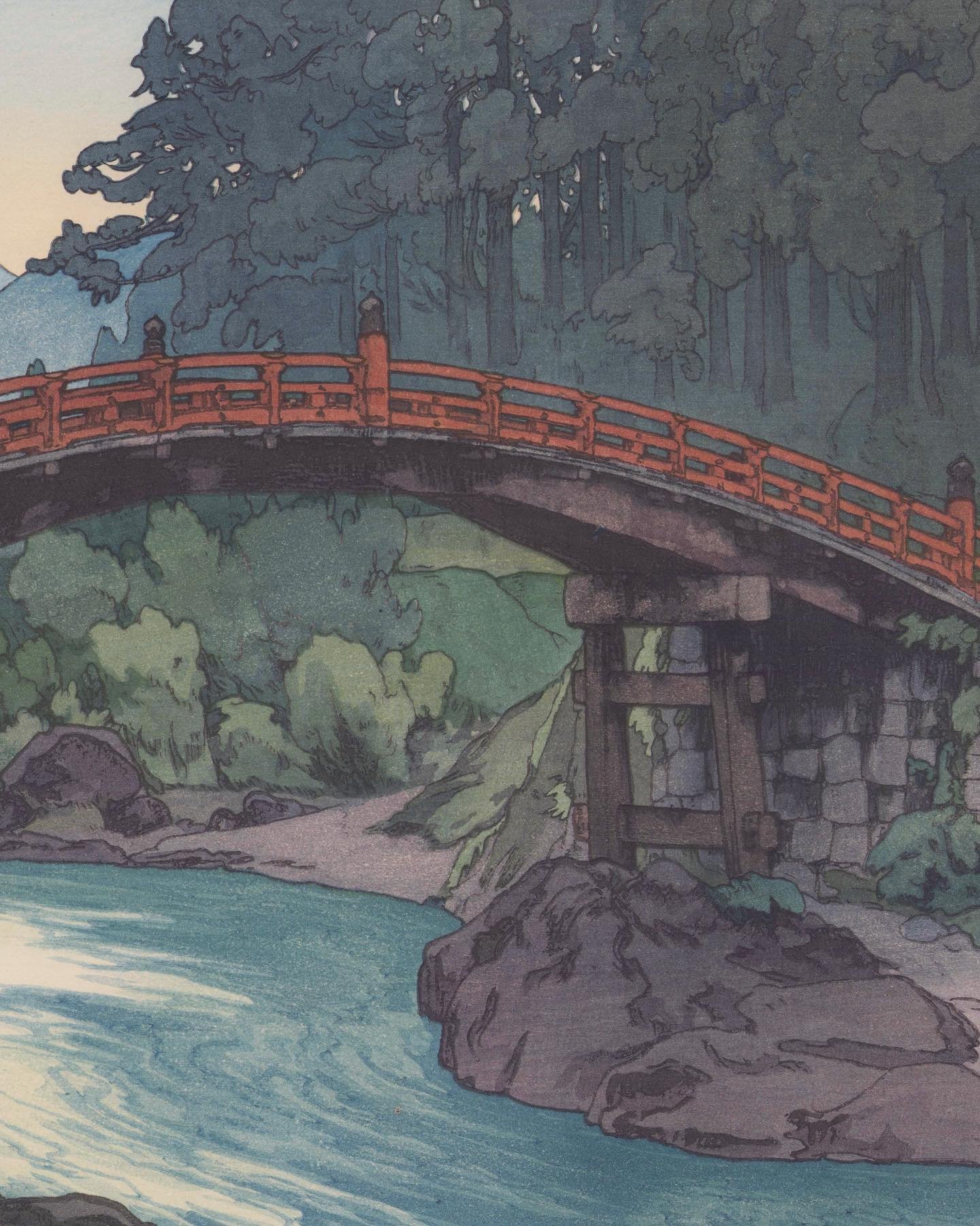 吉田博 Hiroshi Yoshida (1876-1950)

神桥 Sacred Bridge

Ca.1937

For more information on the artwork visit the website in our bio.
&middot;
&middot;
&middot;
&middot;
&middot;
&middot;
#artofukiyoe #ukiyoe #hiroshiyoshida #woodblockprint #antiqueprints #j