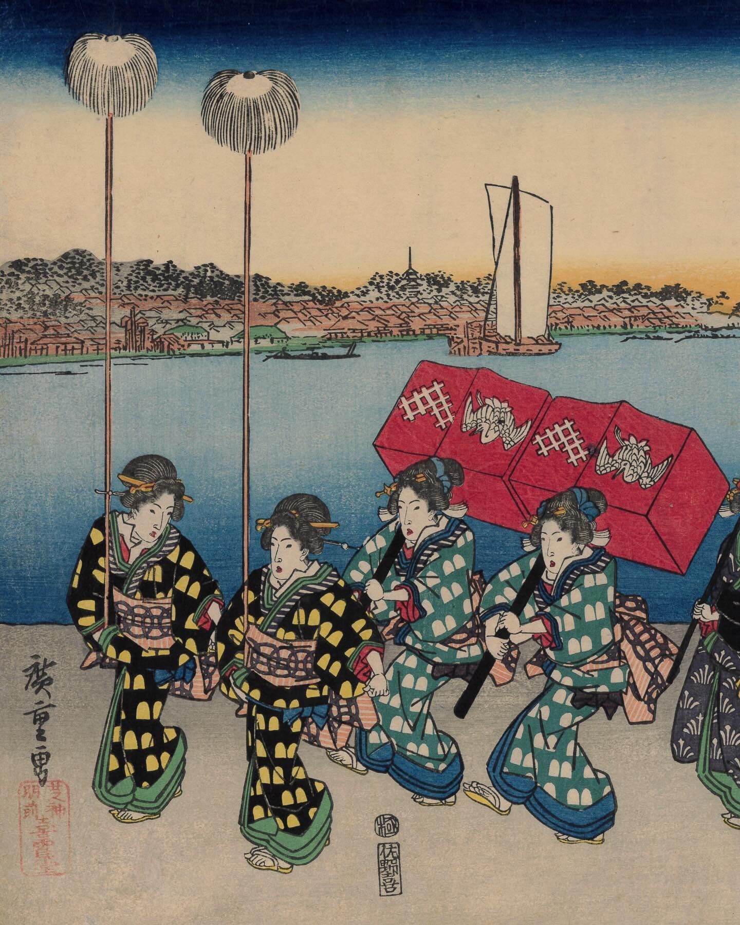 歌川広重 Utagawa Hiroshige (1797-1858)

女行烈高輪之圖
Wedding Procession

Ca,1830

For more information on the artwork visit the website in our bio.
&middot;
&middot;
&middot;
&middot;
&middot;
#artofukiyoe #ukiyoe #woodblockprint #utagawahiroshige  #japan #ja
