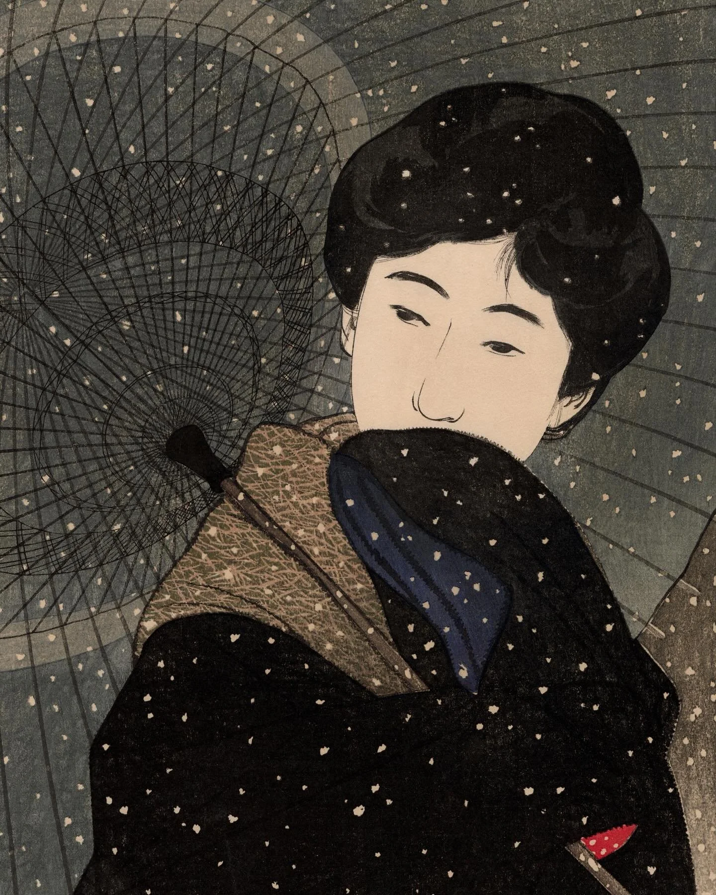 伊東深水 Ito Shinsui（1898-1972）

新美人十二姿 雪の夜
Snowy Night, from the series of Twelve Images of Modern Beauties

Ca. 1923

For more information on the artwork visit the website in our bio.
&middot;
&middot;
&middot;
&middot;
&middot;
&middot;
#artofukiyoe #