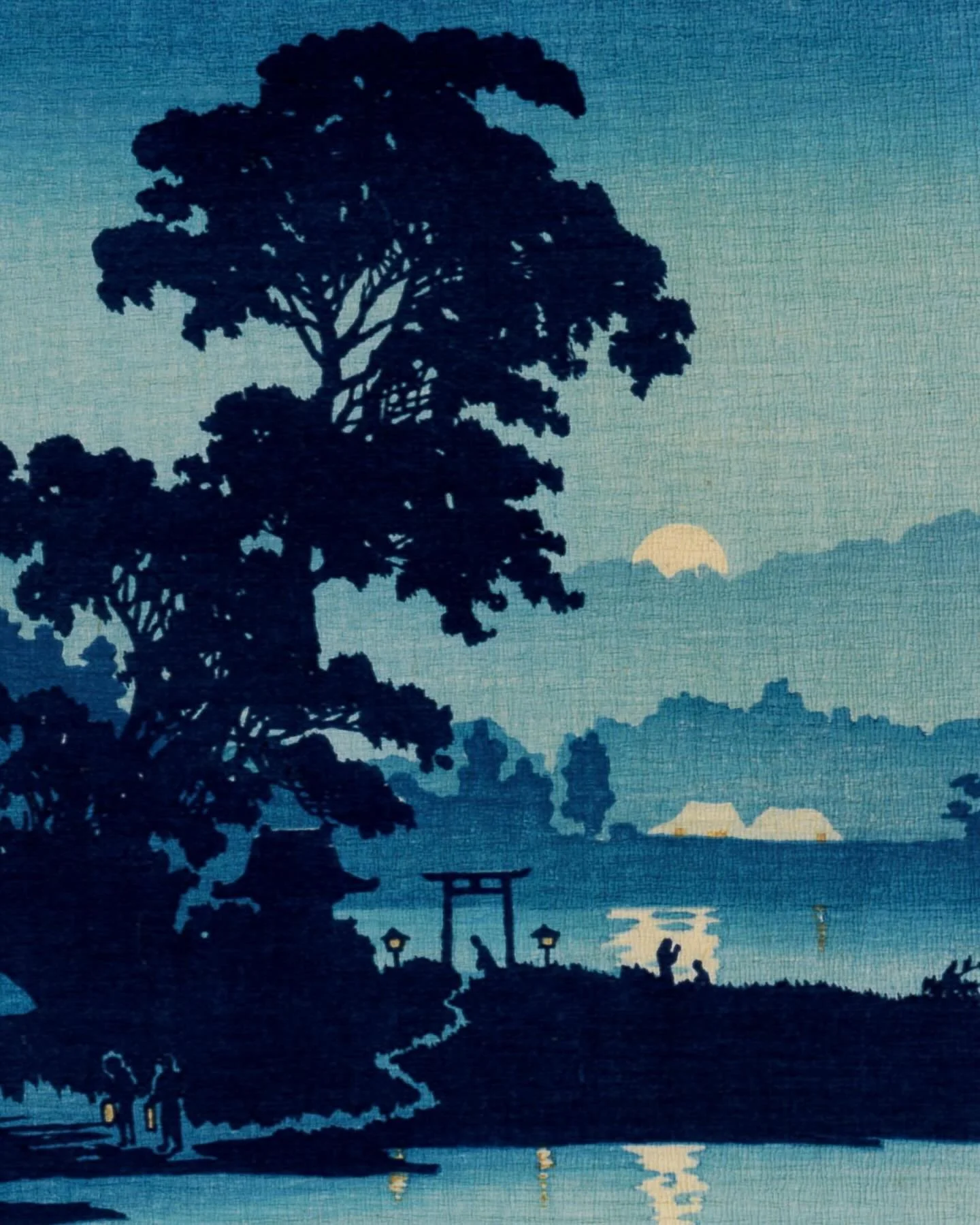 高橋松亭 Takahashi Shotei (1871&ndash;1945)

長沼升月 Chirimen-e: Moon Rising at Naganuma

Ca. 1909-1923

For more information on the artwork visit the website in our bio.
&middot;
&middot;
&middot;
&middot;
&middot;
&middot;
#moon #night #blue