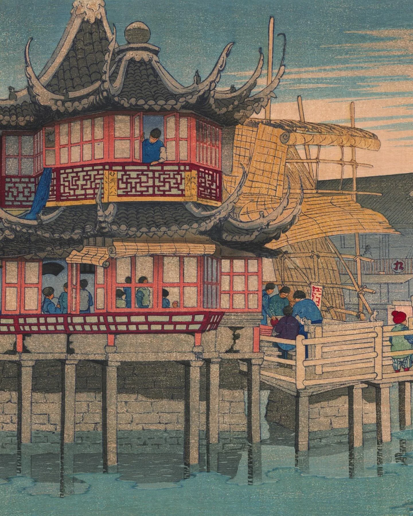 Elizabeth Keith (1887-1956)

上海茶馆 湖心亭 Tea House (Huxinting), Native City, Shanghai 

Ca, 1924

For more information on the artwork visit the website in our bio.
&middot;
&middot;
&middot;
&middot;
&middot;
#artofukiyoe #ukiyoe #shanghai #teahouse