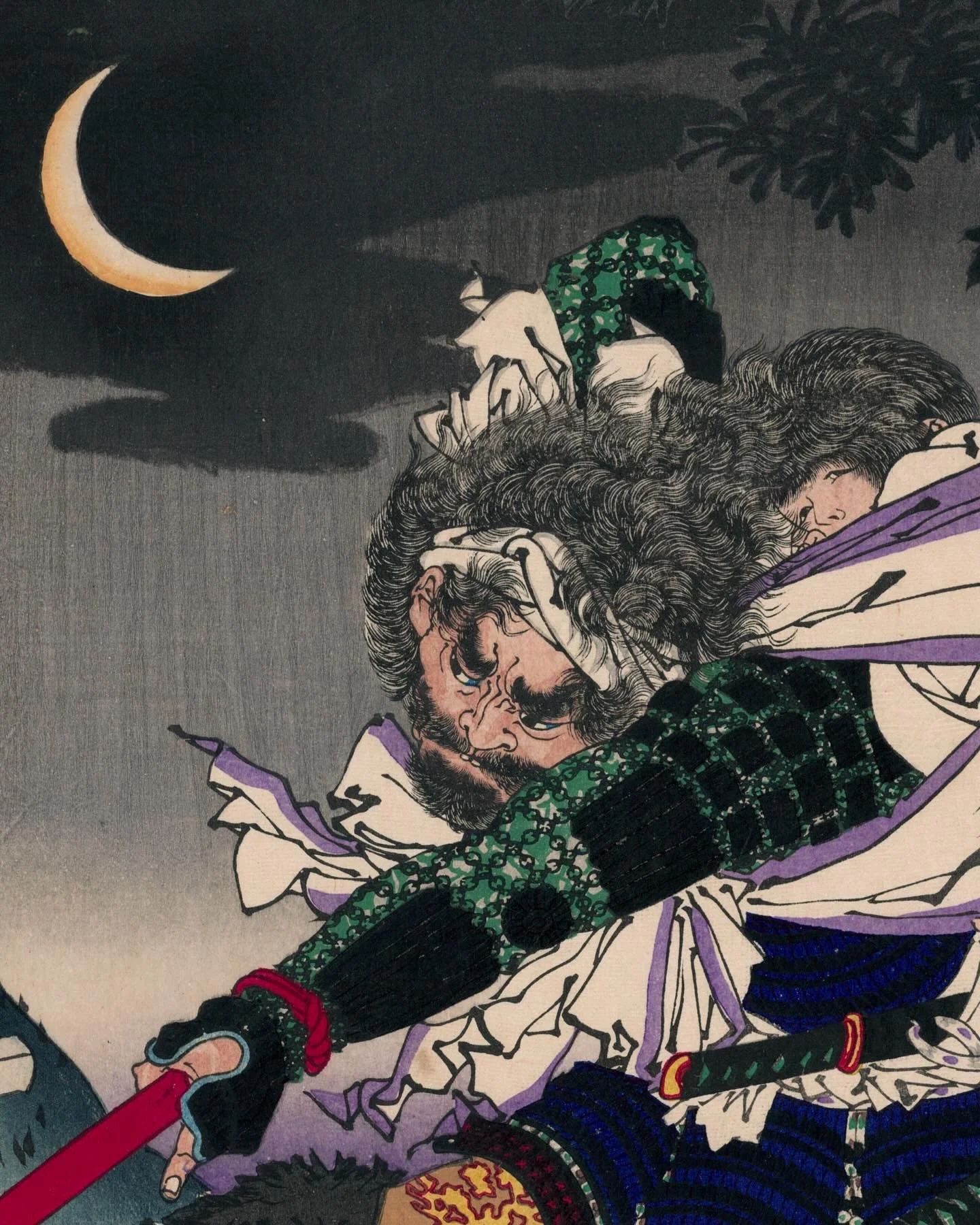 月岡芳年 Tsukioka Yoshitoshi（1839&ndash;1892）

大坂軍記之内 半田寺山敗将日本號鎗傷 Okuko Hikozaemon Protects the Tokugawa Shogun from the Spear of Goro Matabei Mototsugu, from the series of The Siege of Osaka

Ca,1884

For more information on the artwork visit the websit