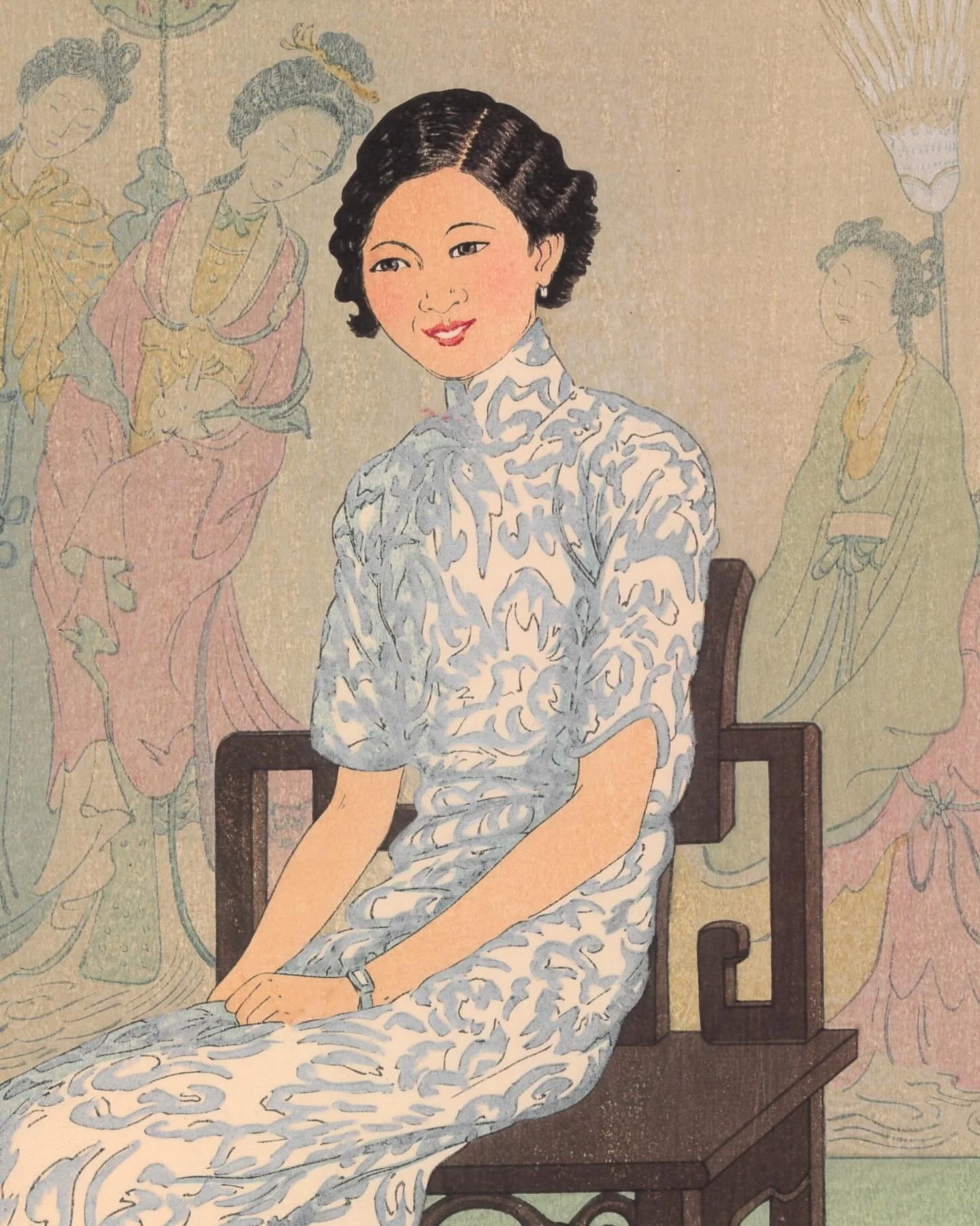 She looks like me, Sharon.

I&rsquo;m not being egotistical &mdash; so many people have told me. That&rsquo;s why I feel a certain strange but deep fondness for this Elizabeth Keith portrait of a young woman, perhaps just a few years younger than I a