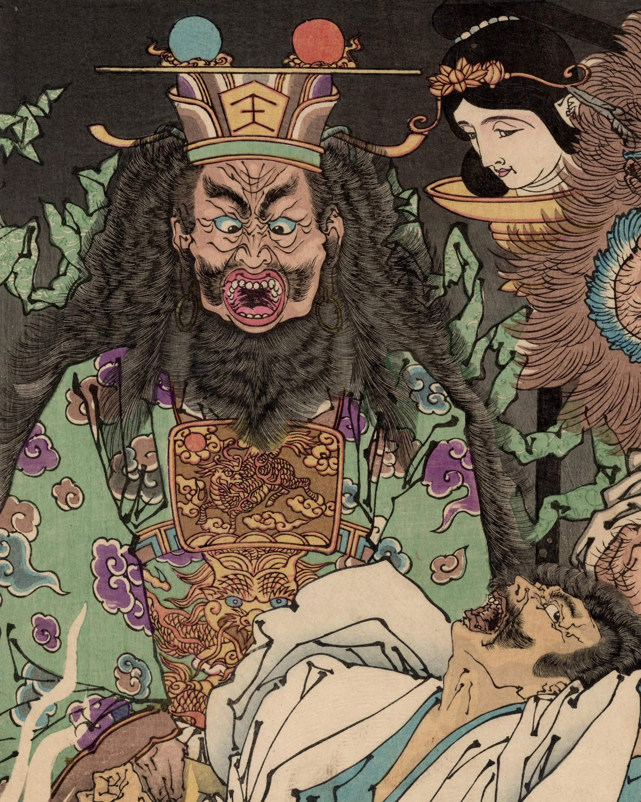 月岡芳年 Tsukioka Yoshitoshi（1839&ndash;1892）

平清盛炎燒病之圖 The Burning Fever of Taira no Kiyomori

Ca,1883

For more information on the artwork visit the website in our bio.
&middot;
&middot;
&middot;
&middot;
&middot;
#artofukiyoe #ukiyoe