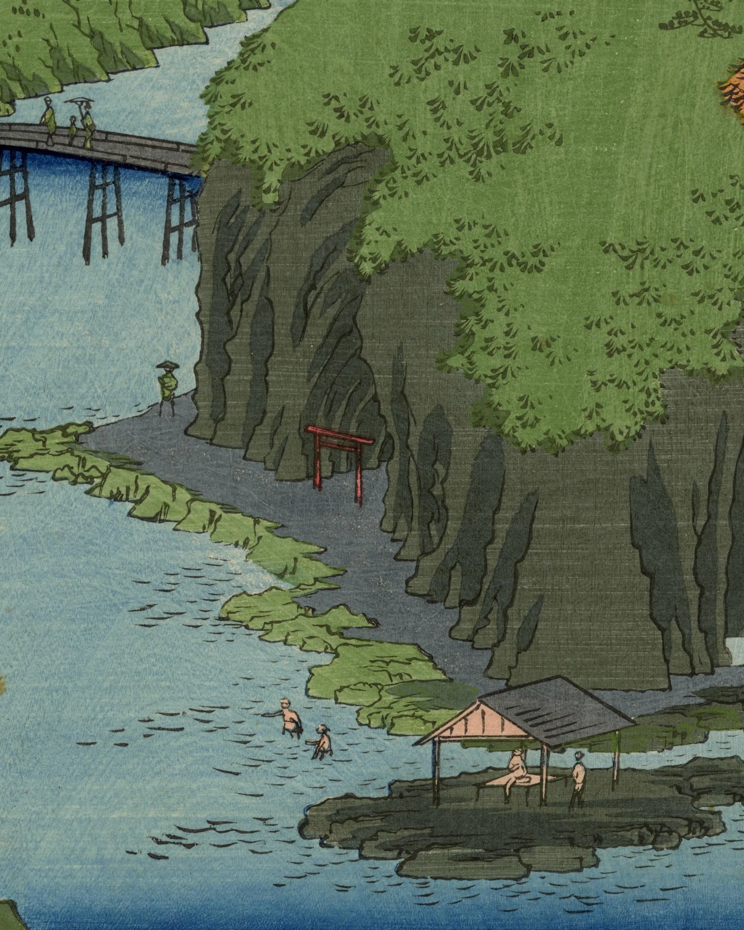 歌川広重 Utagawa Hiroshige (1797-1858)

名所江戸百景　王子滝之川
Takinogawa, Oji,  from the series of 100 Famous Views of Edo

Ca,1856

For more information on the artwork visit the website in our bio.
&middot;
&middot;
&middot;
&middot;
&middot;
#artofukiyoe #ukiyo