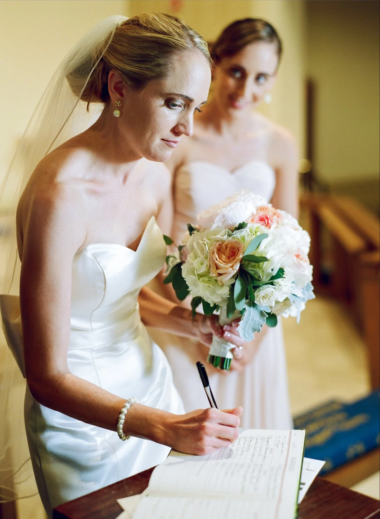 Wedding photo in church 