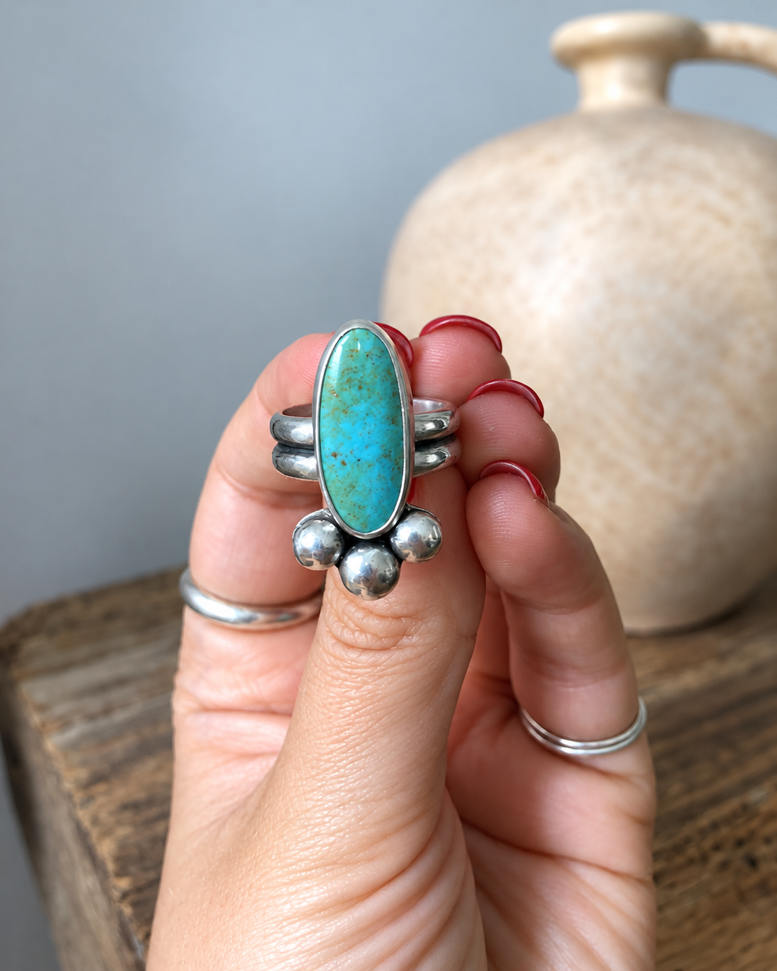 Handmade Turquoise Ring in Soft Light.png