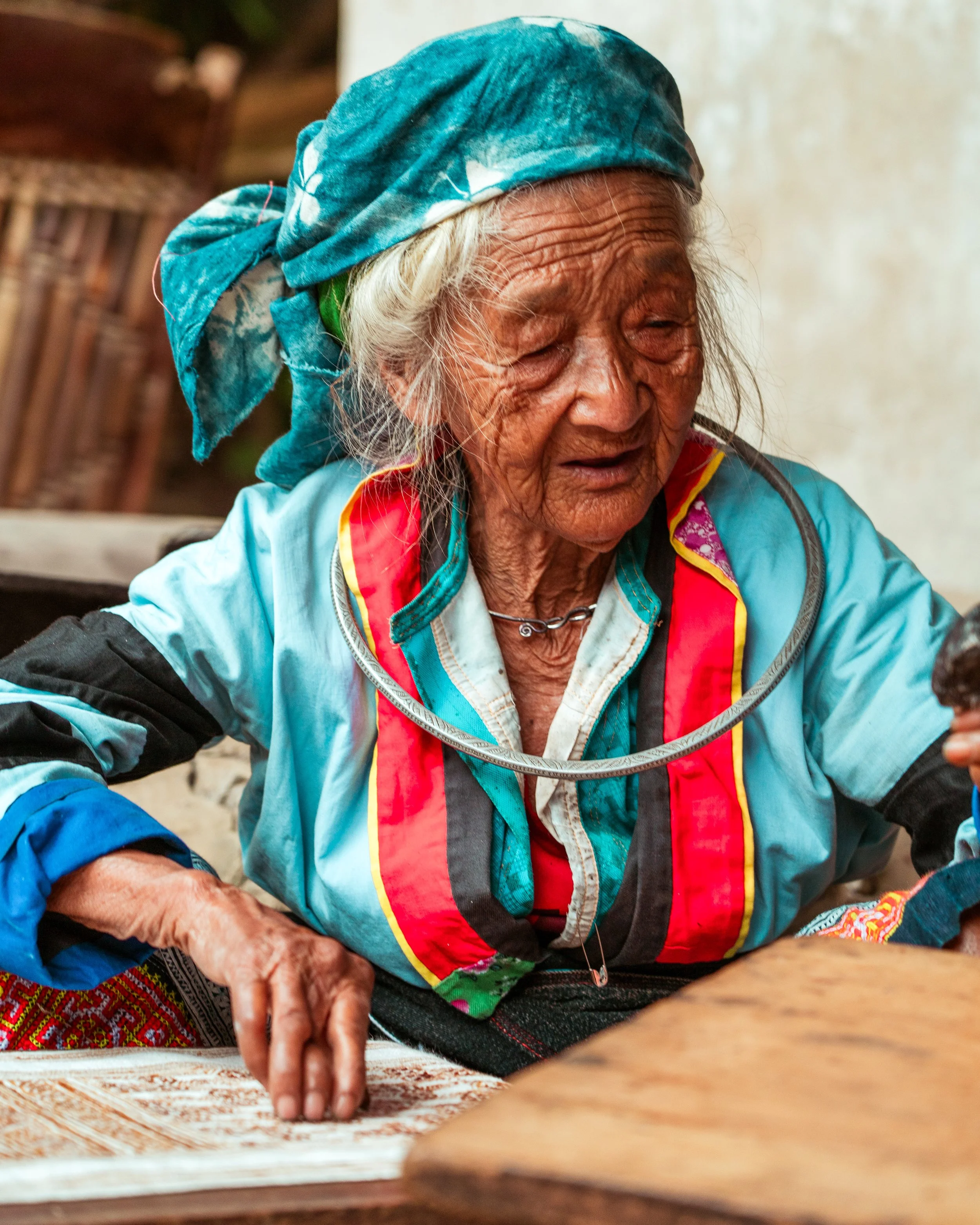Woman has been making clothes in Northern Vietnam for 95 years