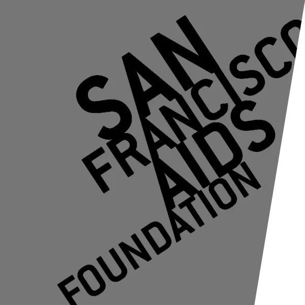 The logo of one of Waveform's partners, the San Francisco AIDS Foundation
