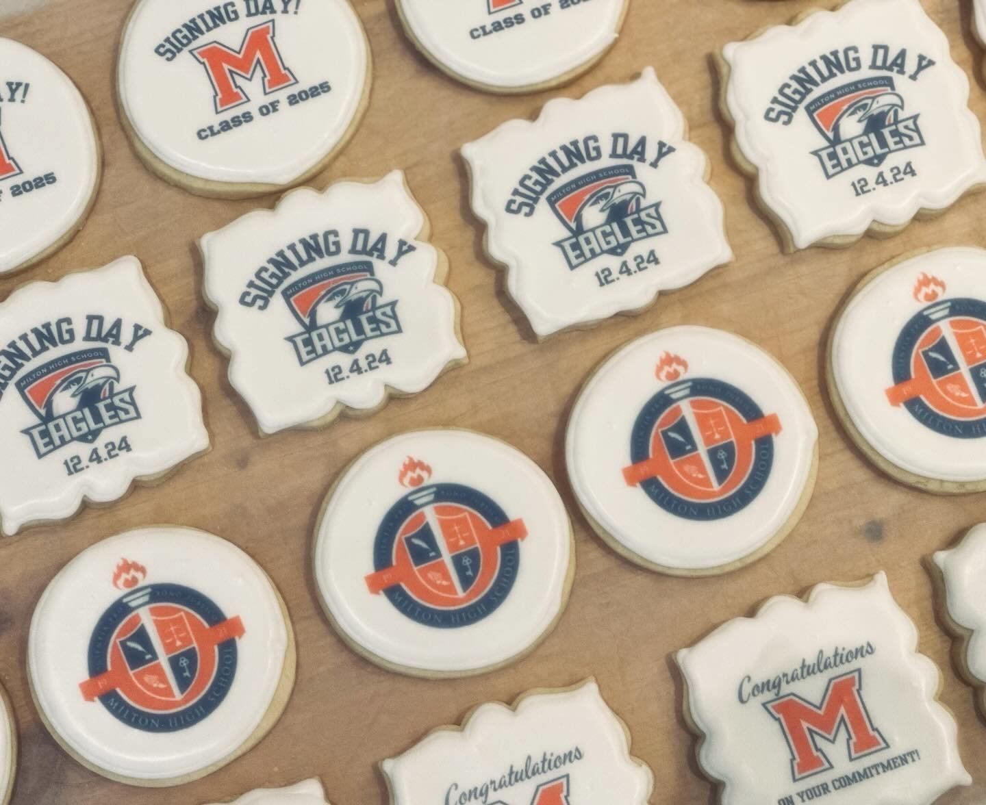 National Signing Day! Congratulations to all athletes signing today and especially to the 13 football players from @miltonfootball_ ! Many of these boys have been mentors to my son and are not only incredible football players, but incredible young me