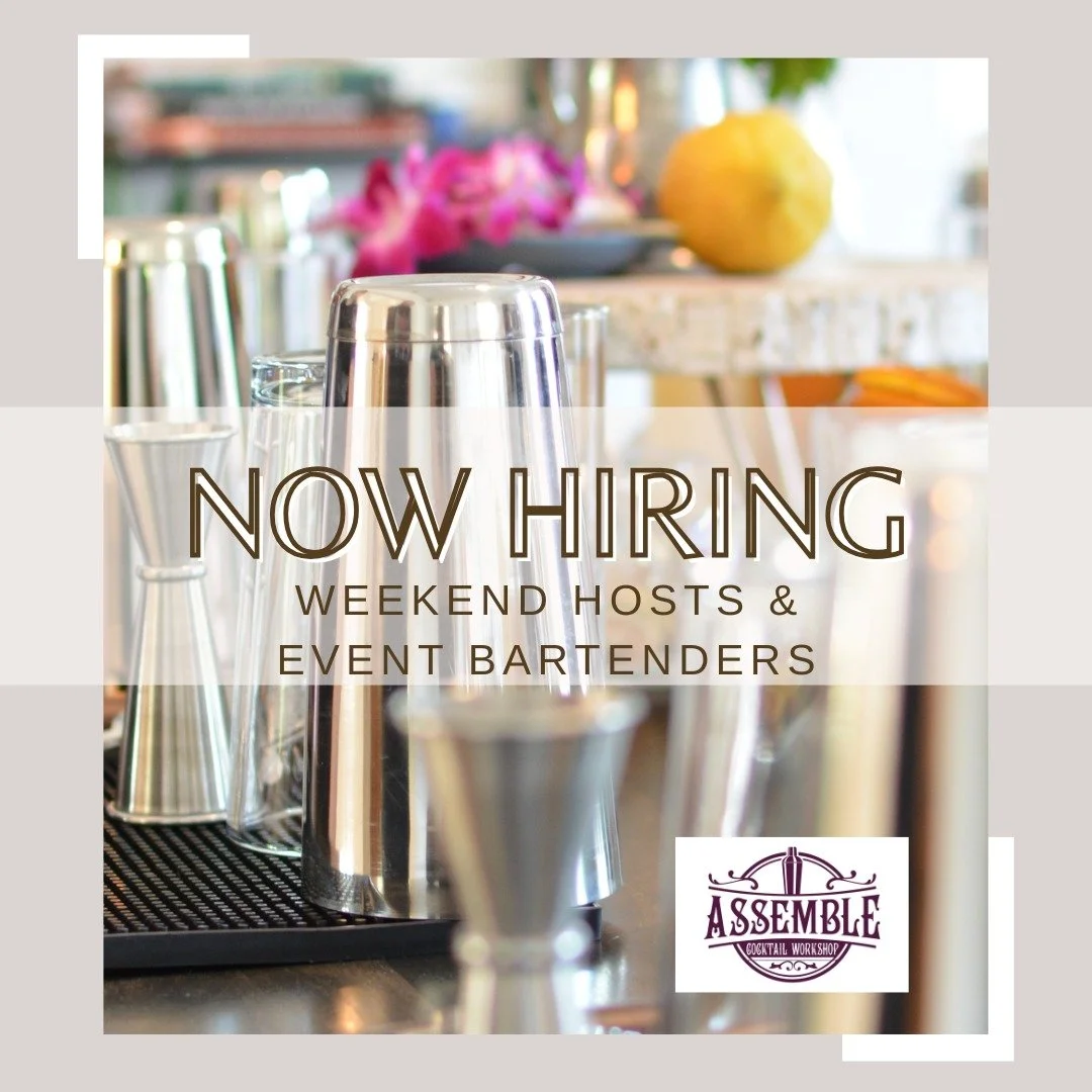 The season is ramping up and we could use some good hands! 

Cocktail Workshop Host &amp; Event Bartender Wanted

$15/hr + Tips &amp; 
Mileage Reimbursement

Responsibilities:
&bull; Host Cocktail Workshops
&bull; Provide Exceptional Bartending
&bull
