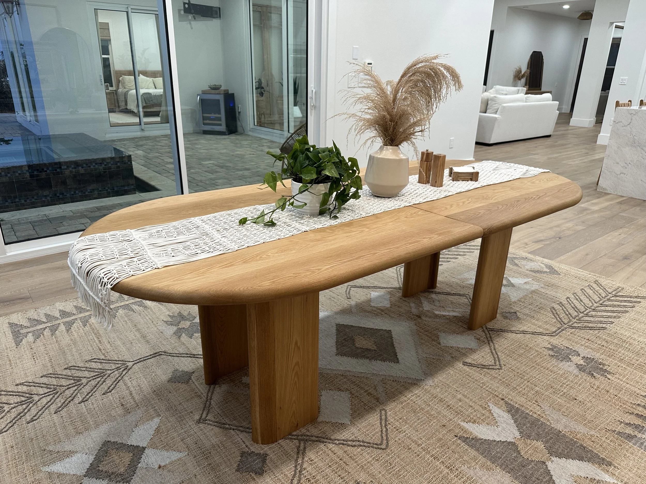 White Oak Extending Dining Table