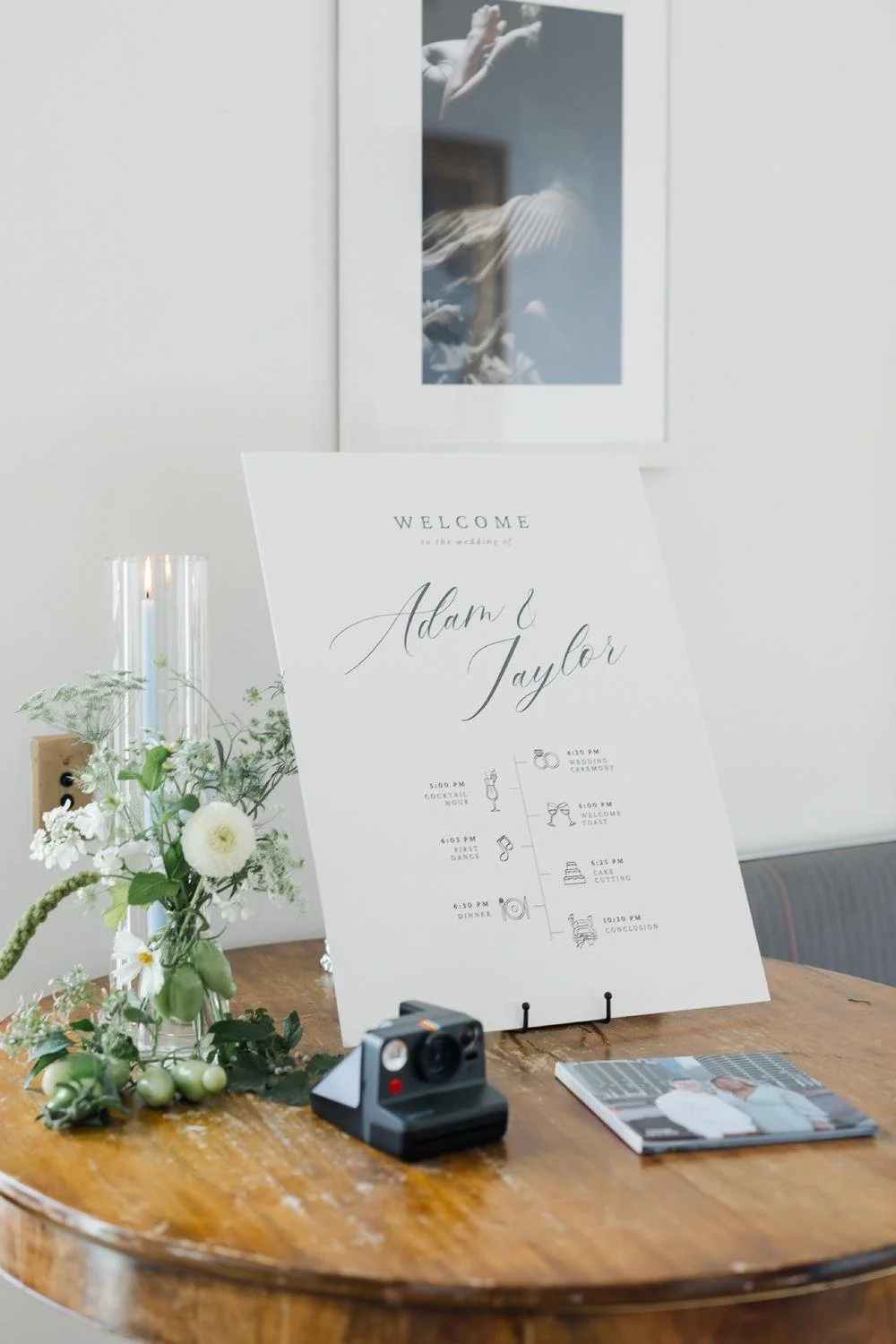welcome-sign-on-round-table-at-the-line-hotel.jpg.jpg