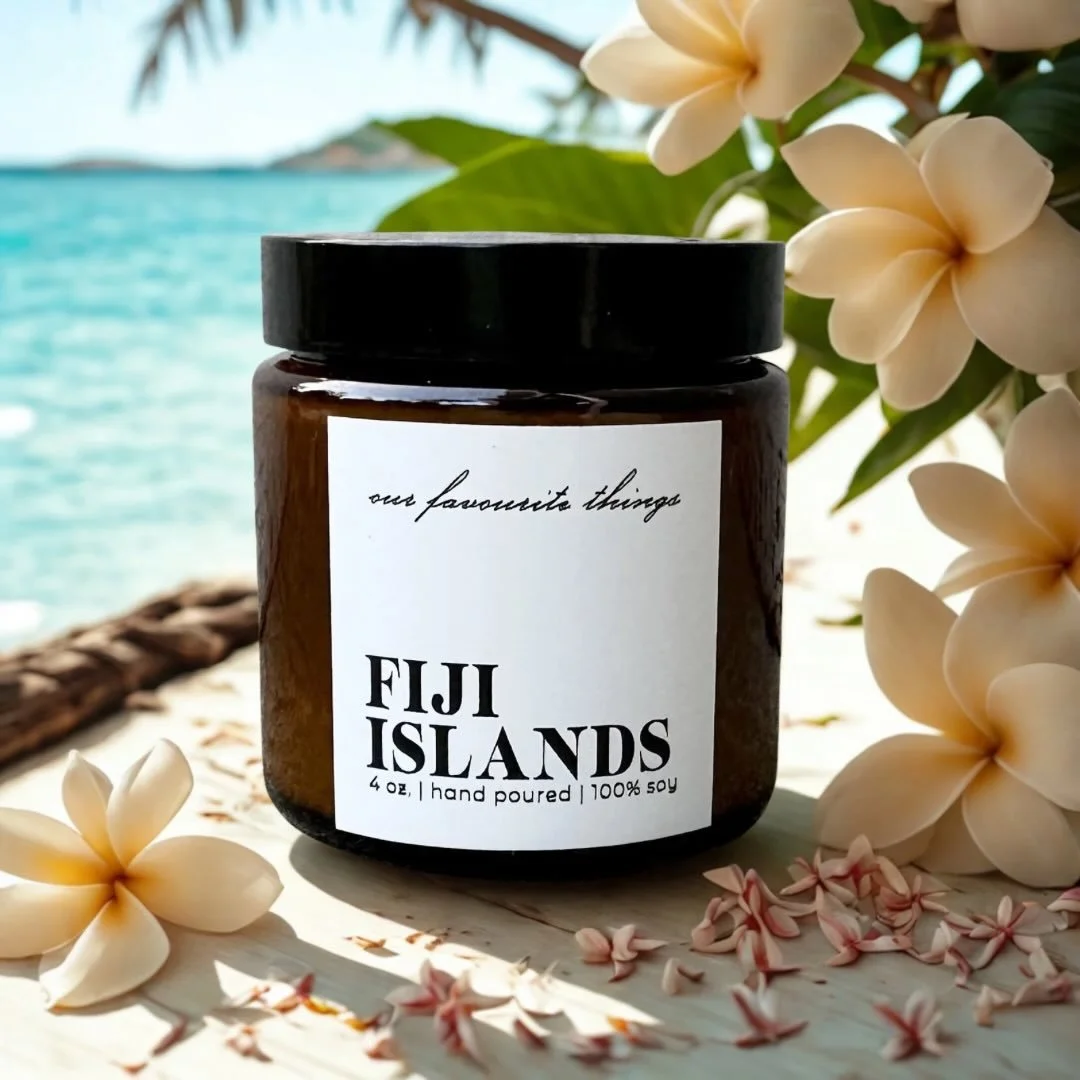 You may be familiar with our classic candle line, but do you know this hidden gem?

A nod to our family roots, Fiji Islands captures the warmth of the native frangipani. A rich fragrance made of jasmine and honeysuckle with hints of peach, plum, blac