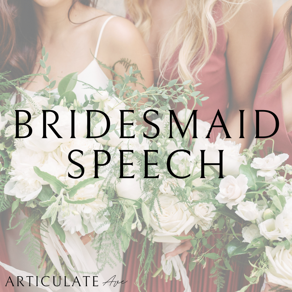 Bridesmaid Speech