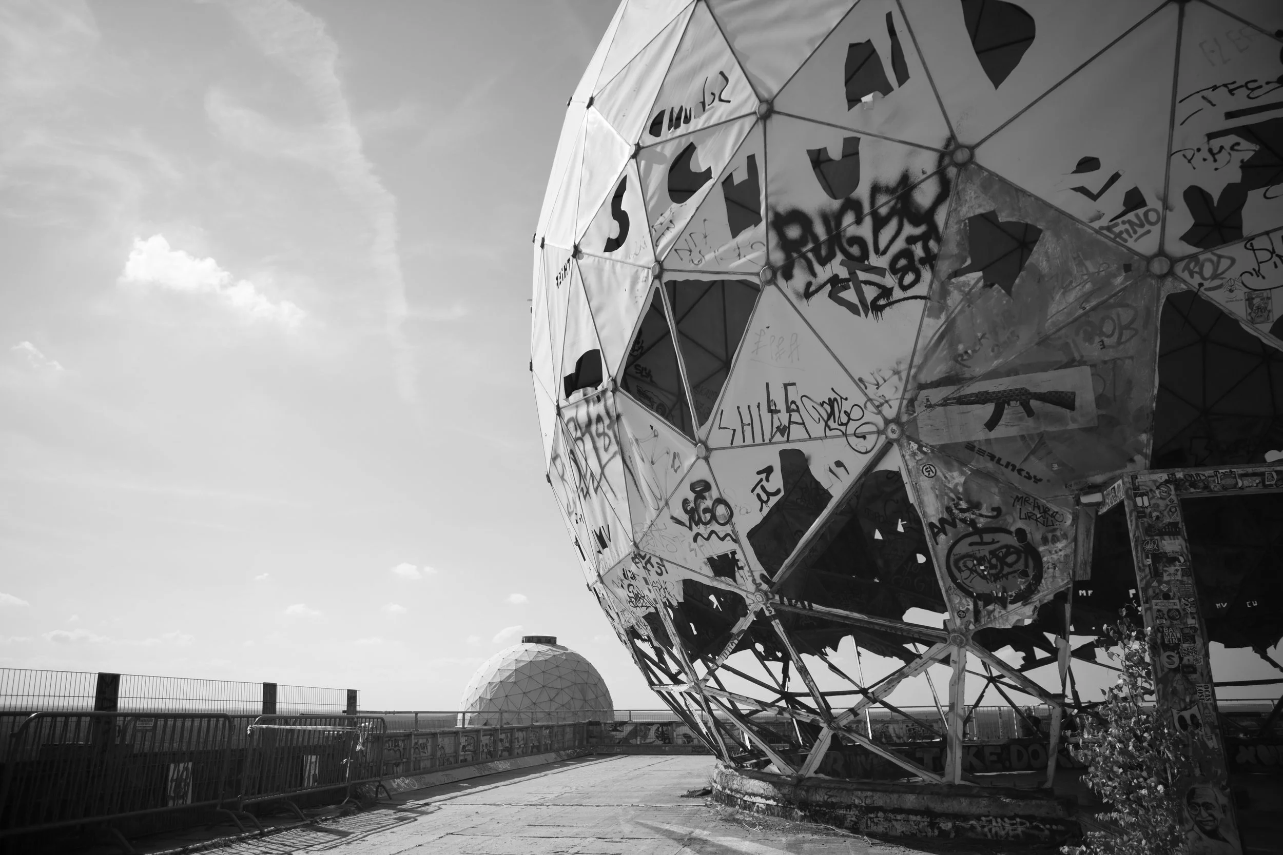 Exploring Berlin’s Teufelsberg: A Monochrome Architectural Journey