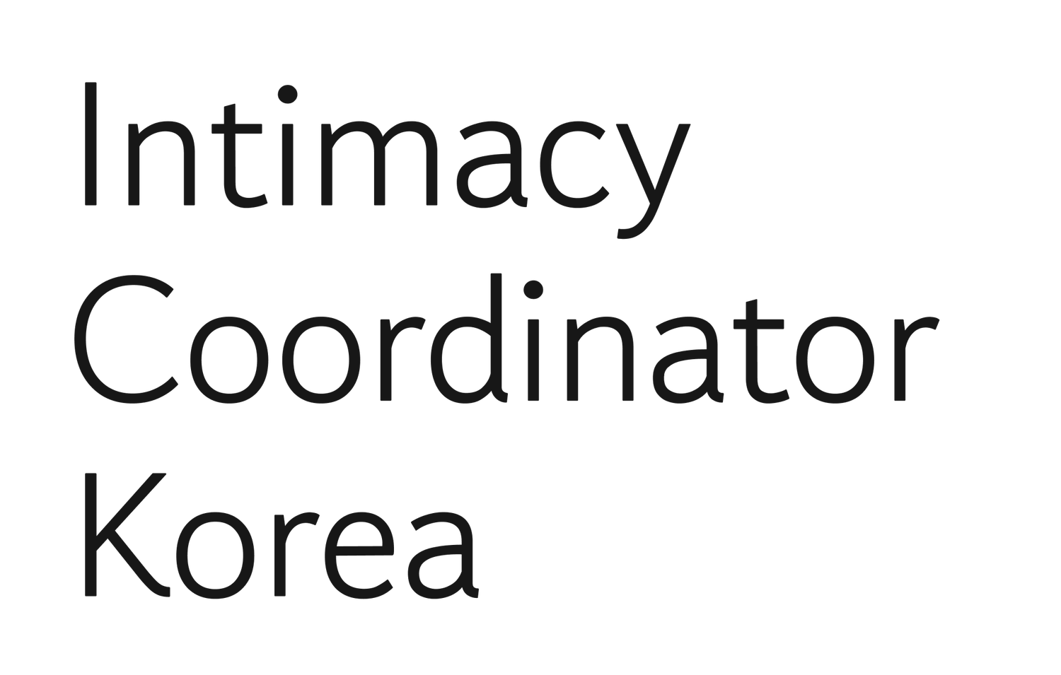 Intimacy Coordinator Korea
