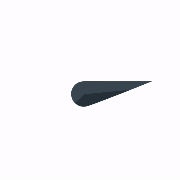 A speedometer like animation on light background